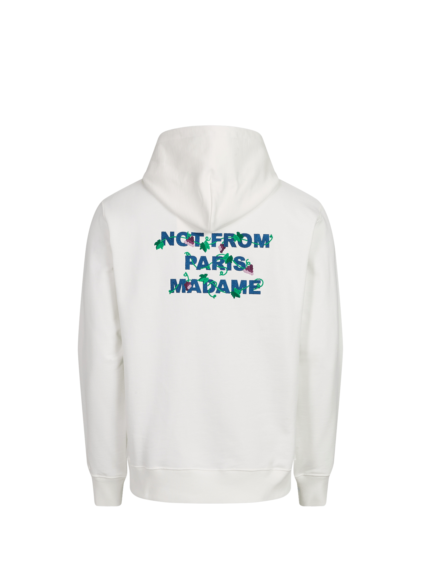 Hoodie à capuche brodé DROLE DE MONSIEUR Blanc