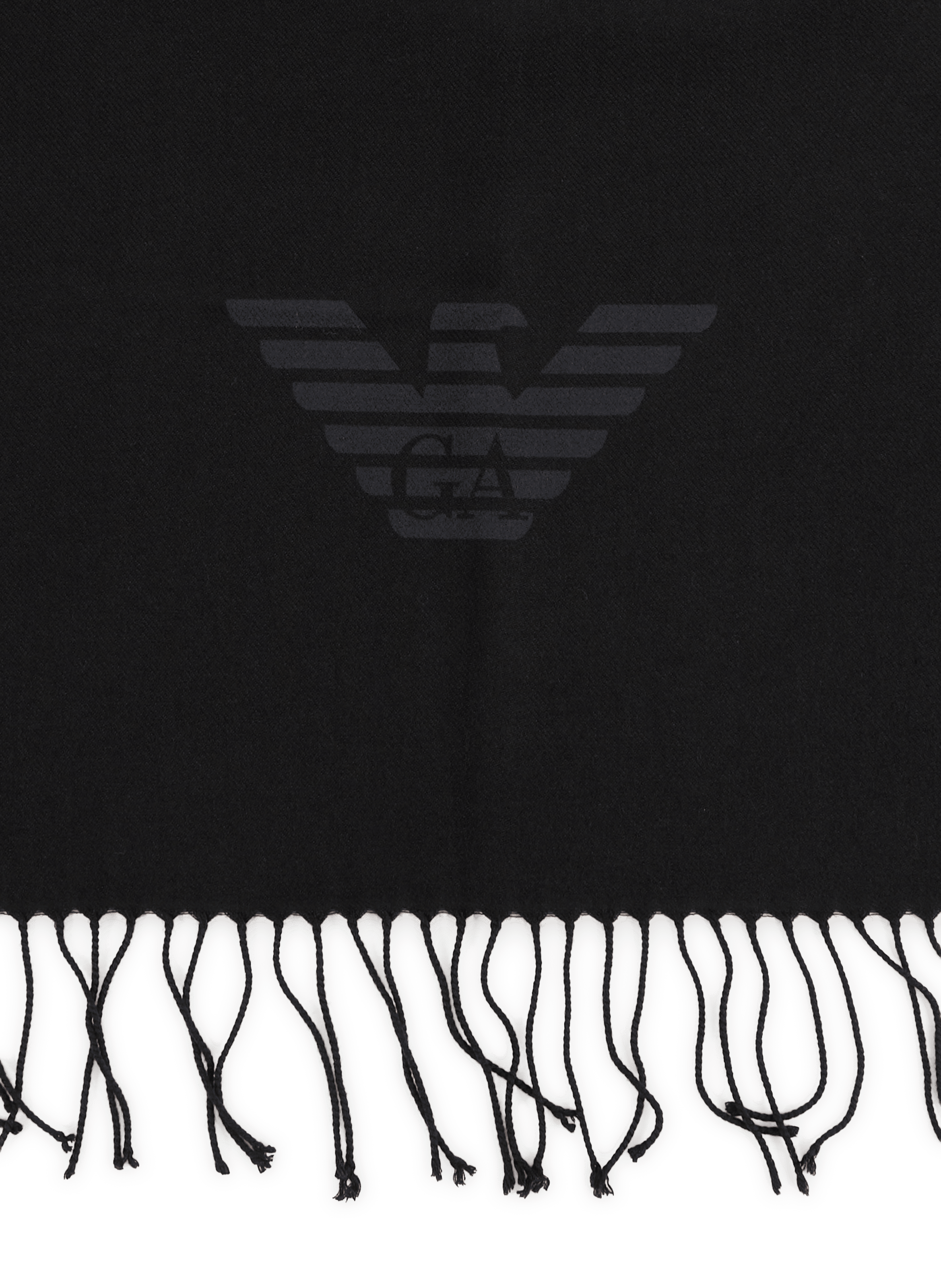 Fransenschal EMPORIO ARMANI Schwarz
