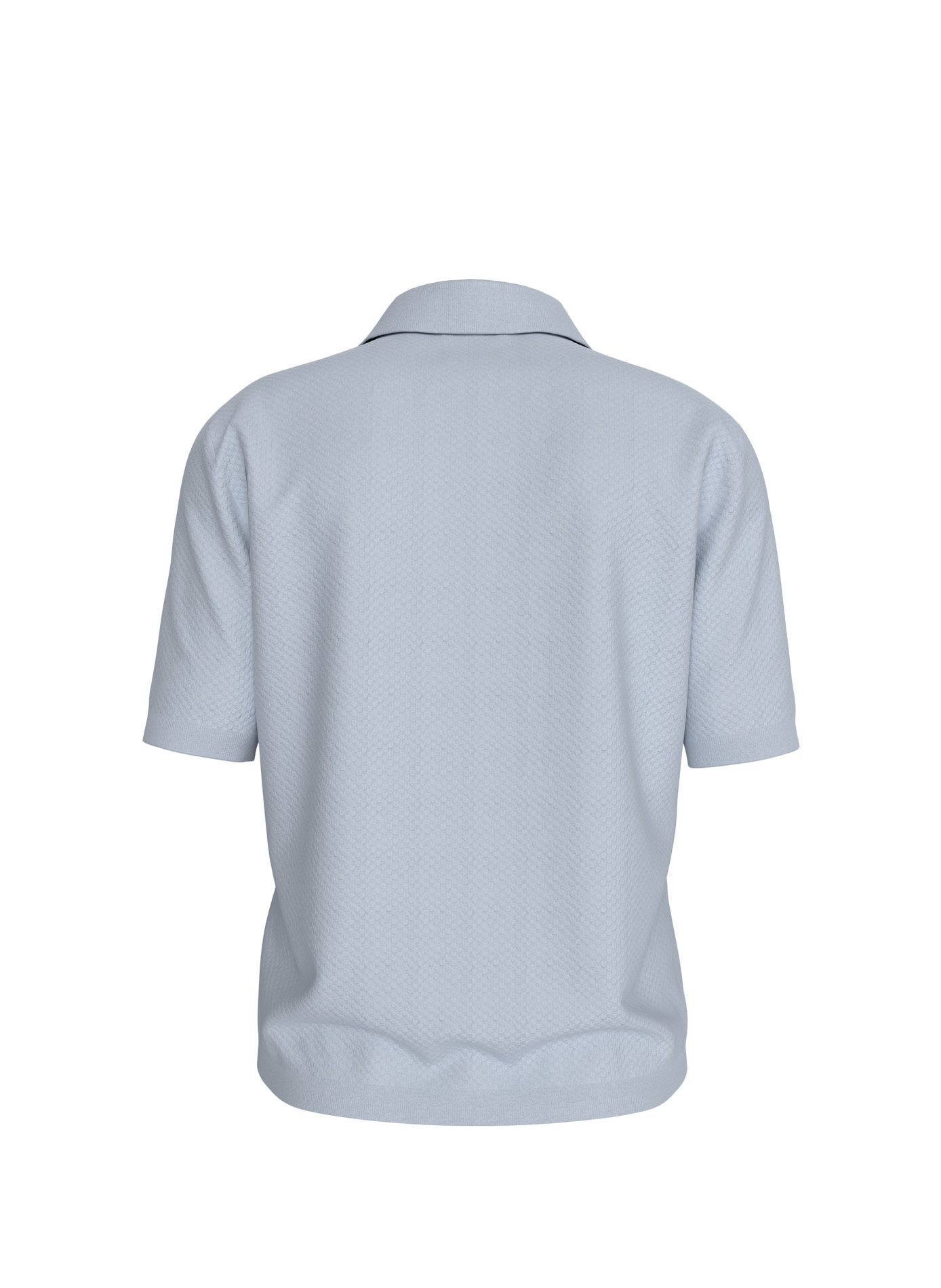 Short sleeve cotton polo shirt CALVIN KLEIN Blue