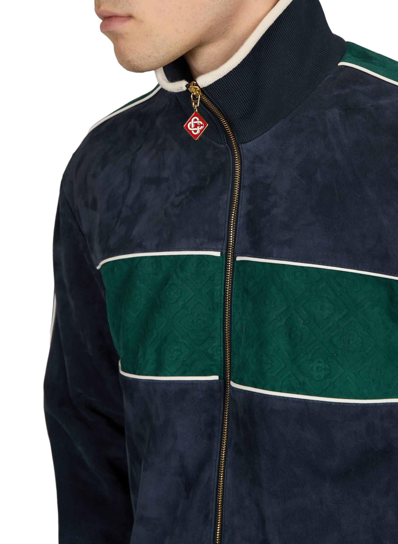 Veste oversize en cuir CASABLANCA PARIS Bleu