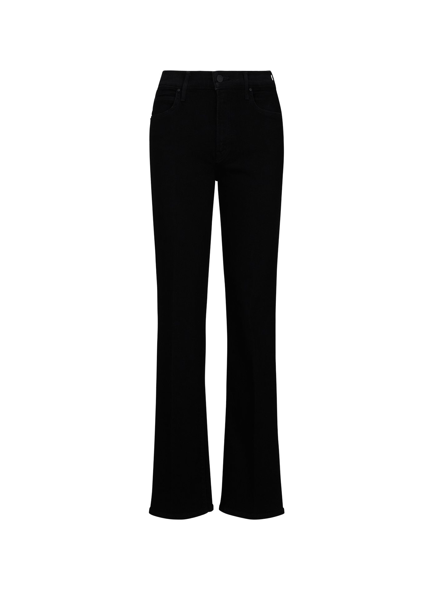 Jean droit The Kick It en coton mélangé MOTHER Noir
