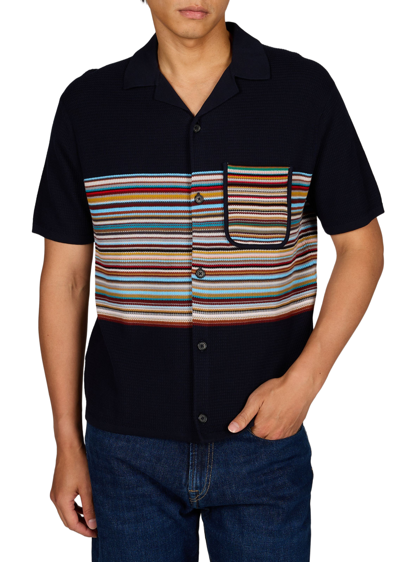 Buttoned Striped Shirt PAUL SMITH Blue