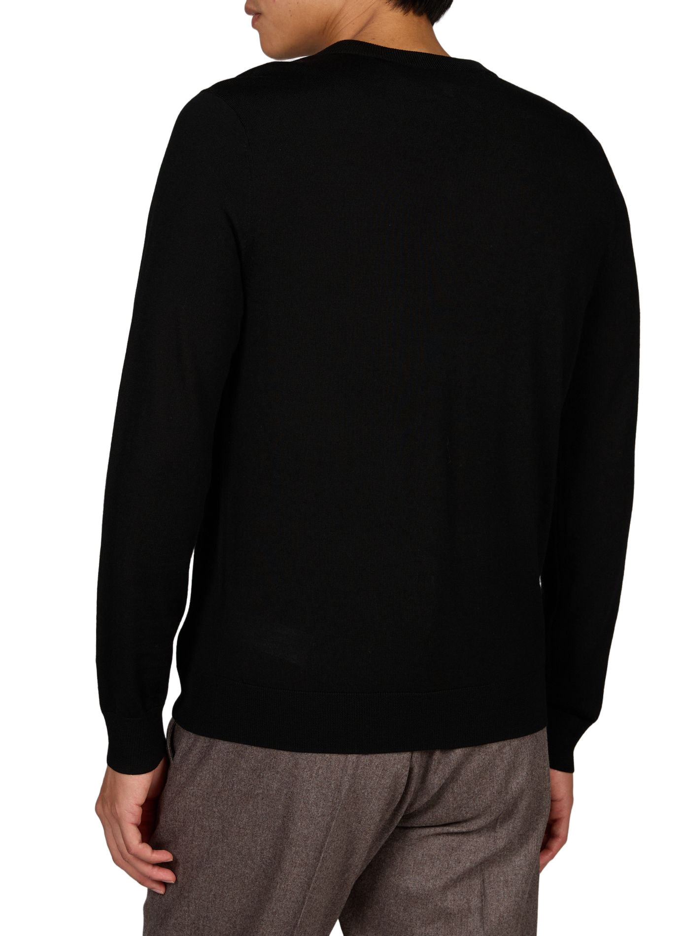 Straight V-neck wool jumper PAUL SMITH Black