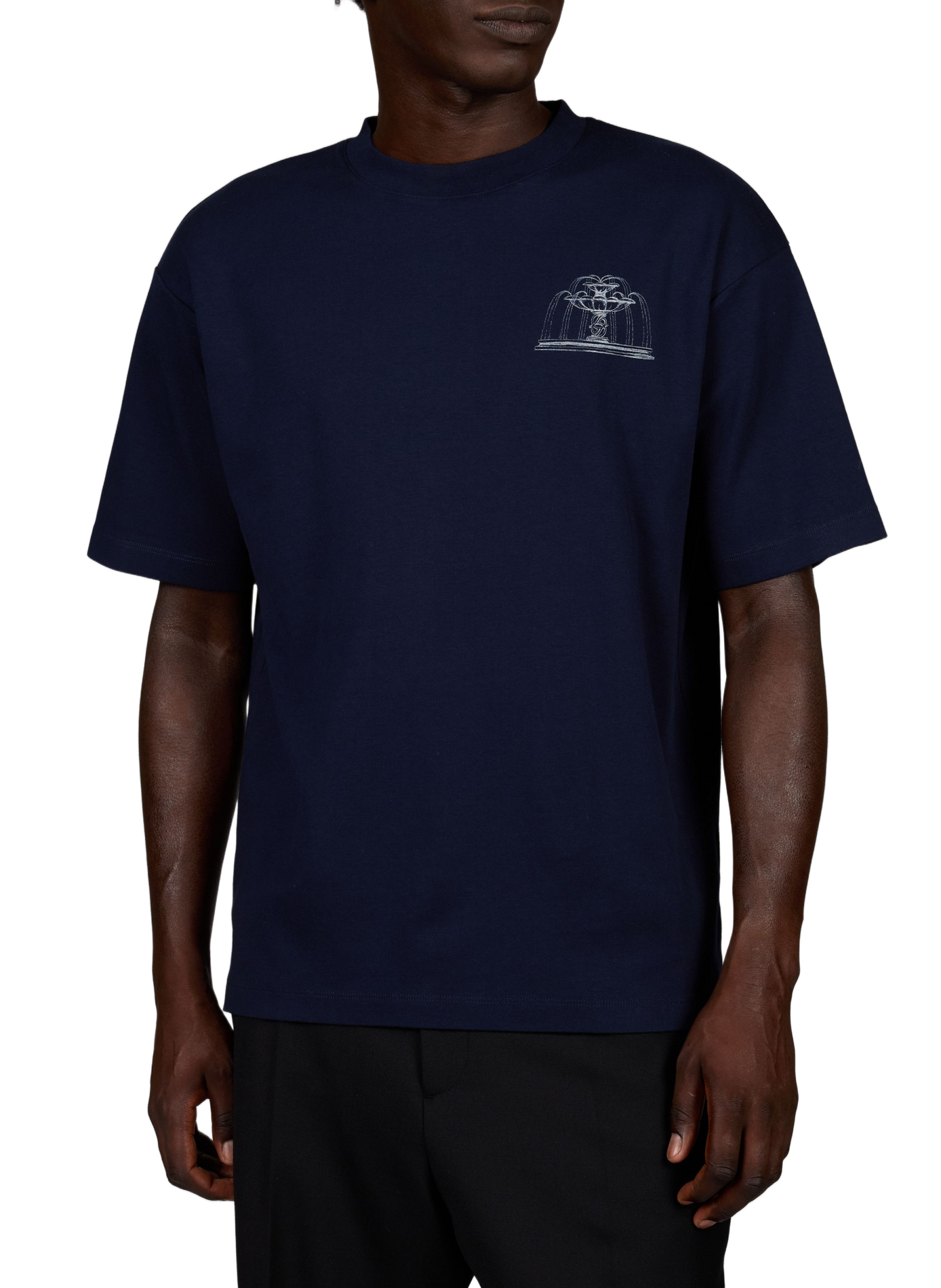 Tee-shirt oversize en coton DROLE DE MONSIEUR Bleu