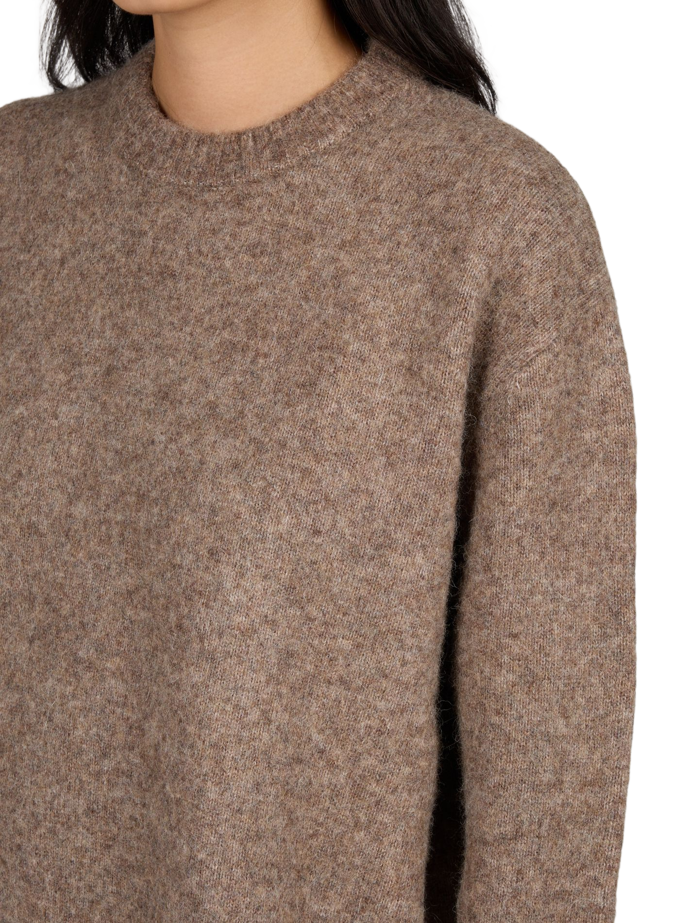 Mixed wool and alpaca Candi sweater A.P.C. Brown