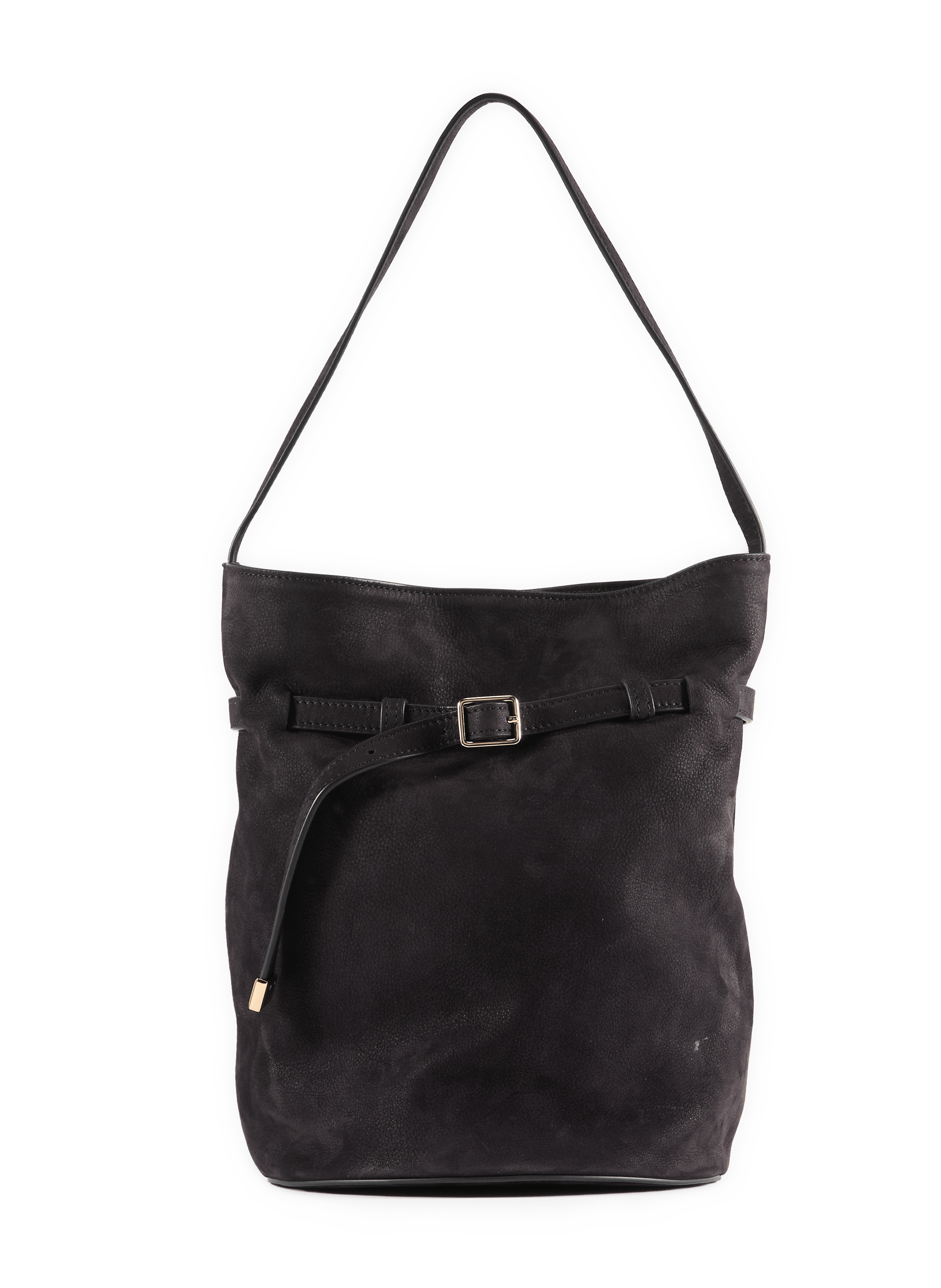 Sac seau Ischi en cuir suédé SAISON 1865 Noir