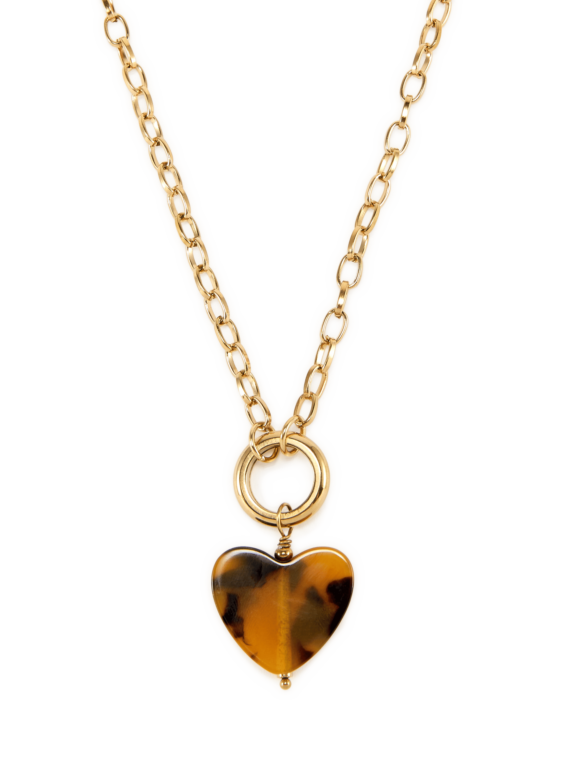 Heart pendant necklace AU PRINTEMPS PARIS Golden