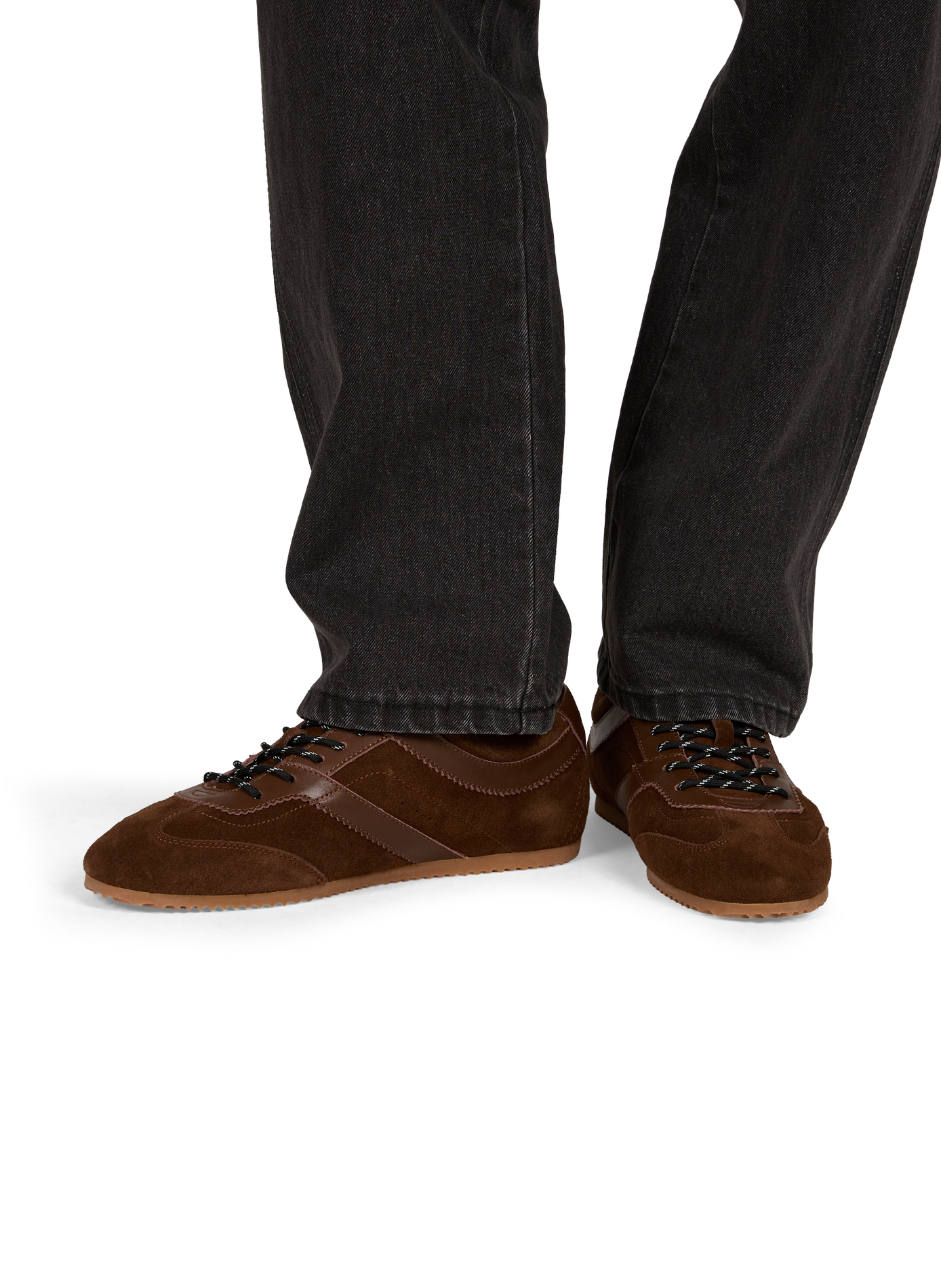 Low-top leather sneakers SCHMOOVE Brown