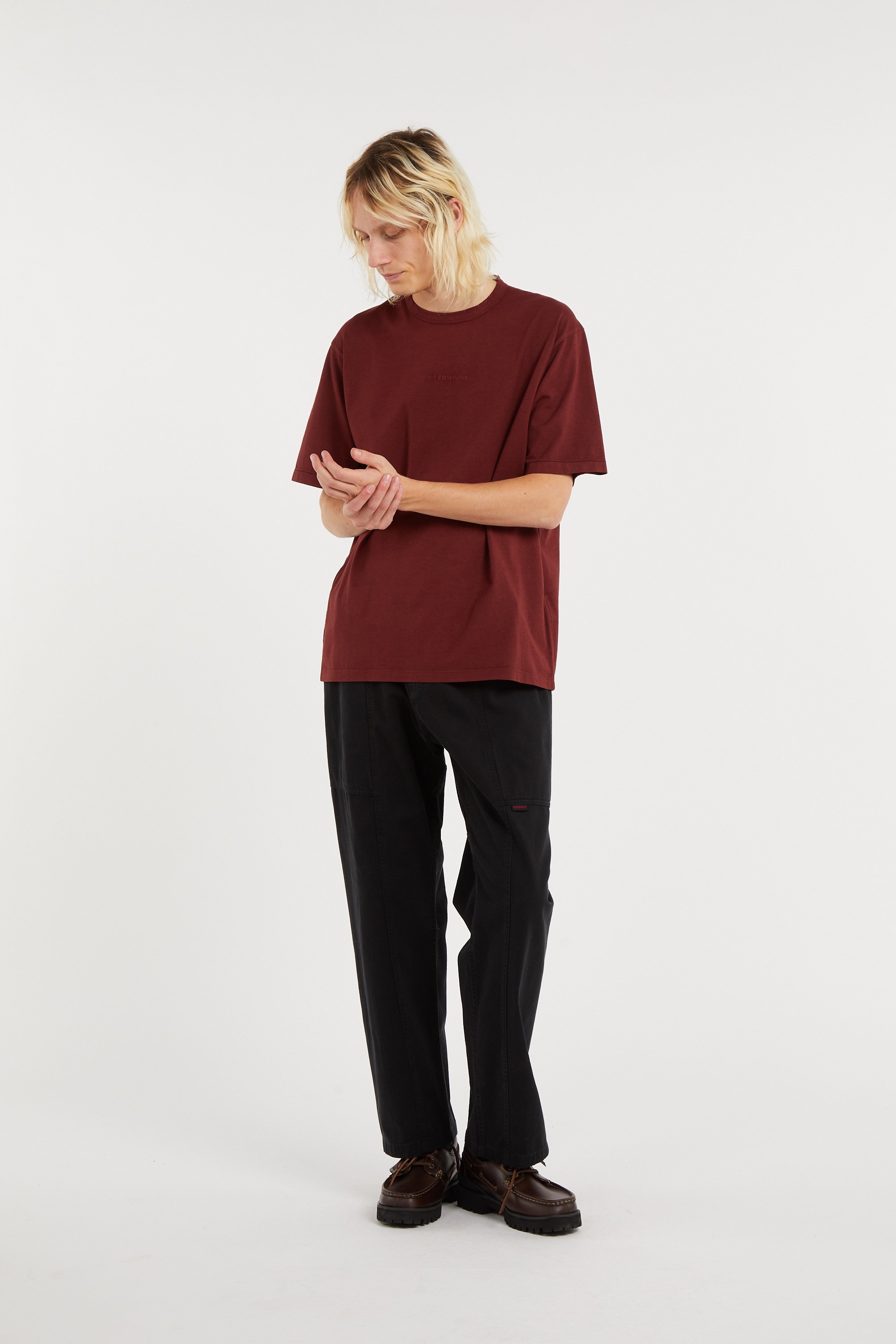 Tee-shirt open end CP COMPANY Rouge