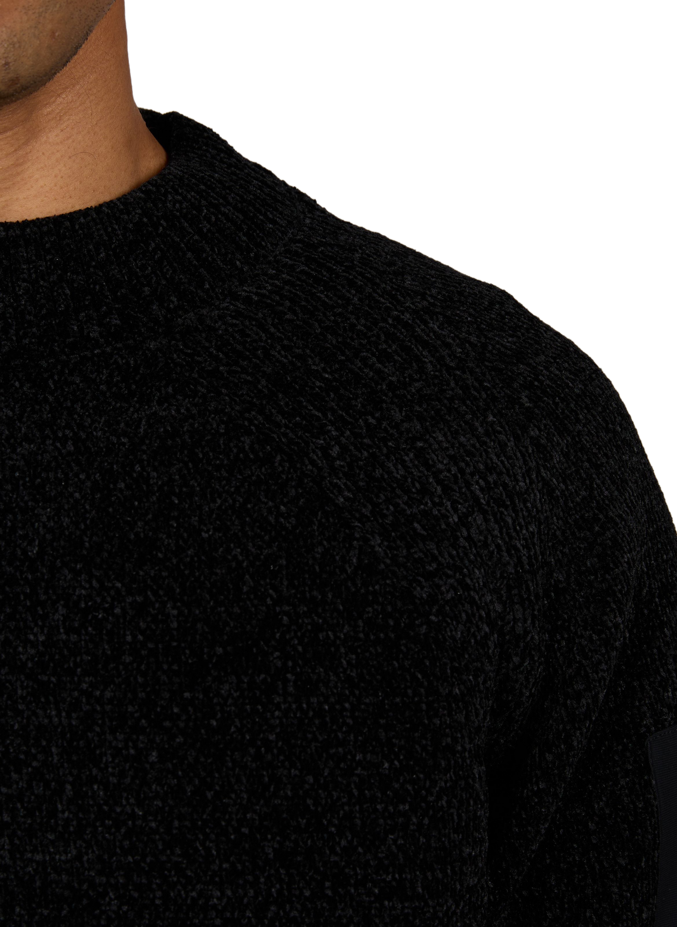 Round neck straight solid color sweater 1789 CALA Black