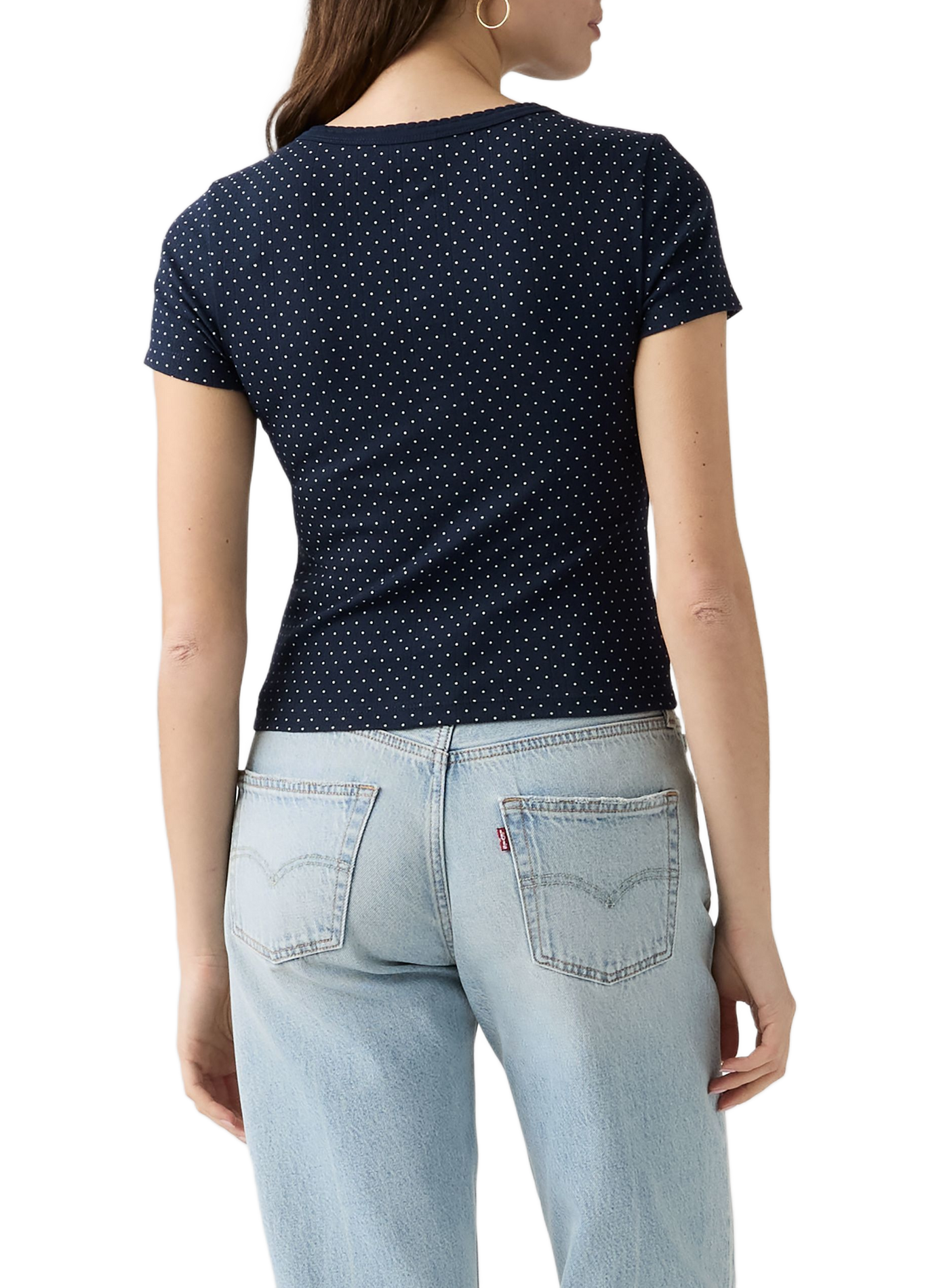 Cotton-blend round-neck T-shirt LEVI'S Blue