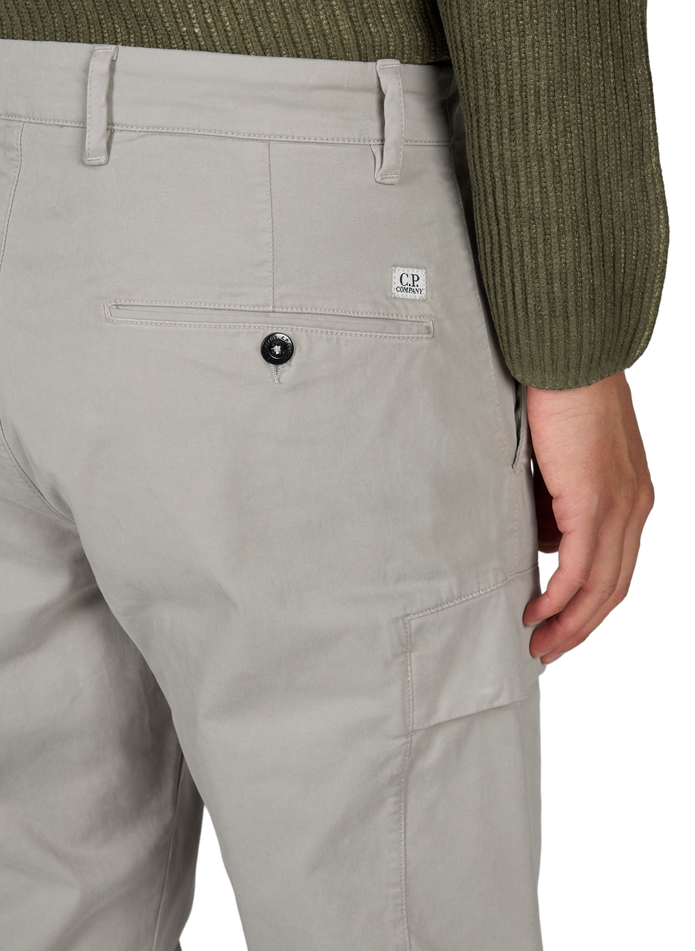 Cargo broek van katoenmix met zakken CP COMPANY Grijs