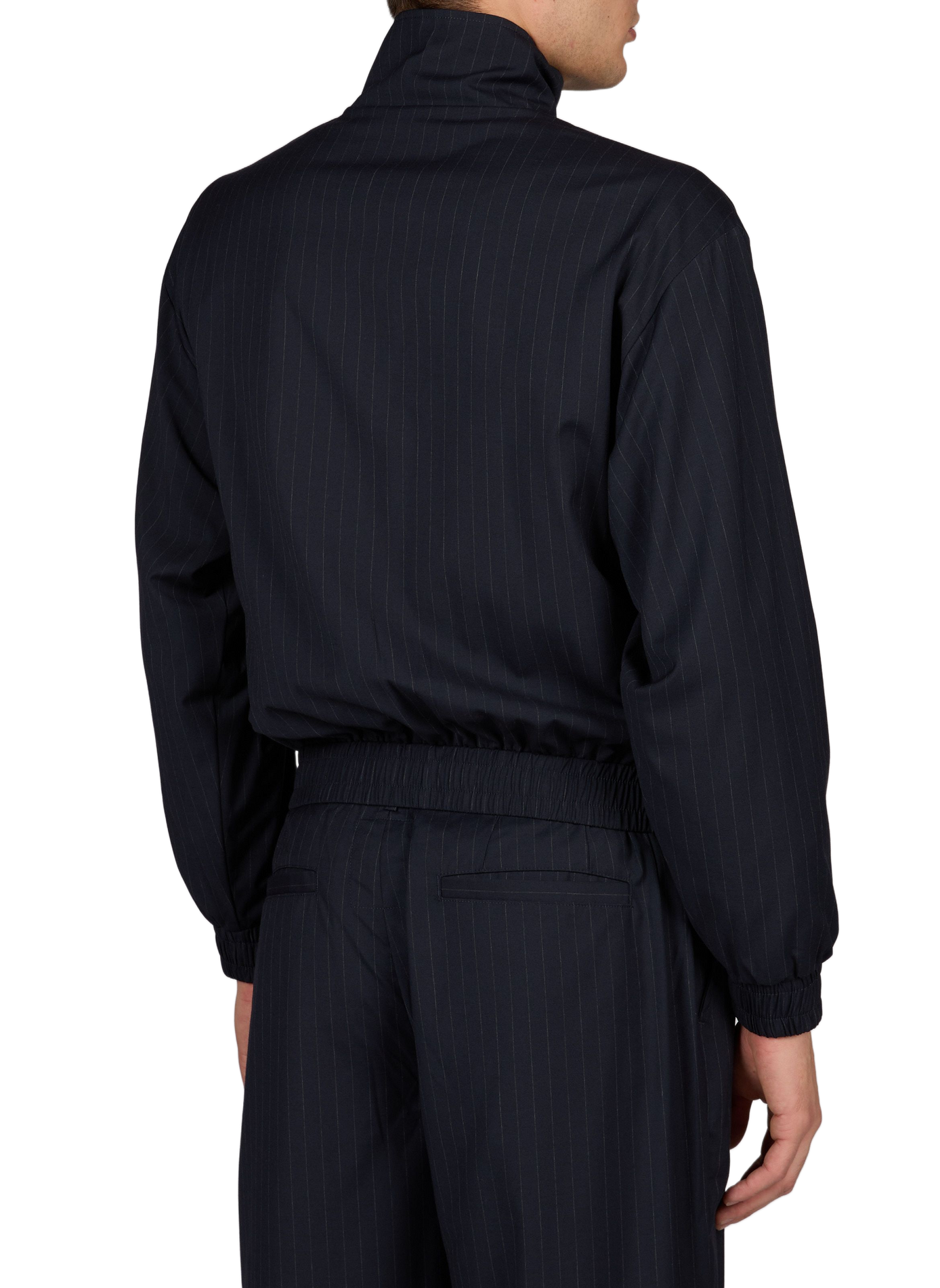 Straight striped jacket KIDSUPER White