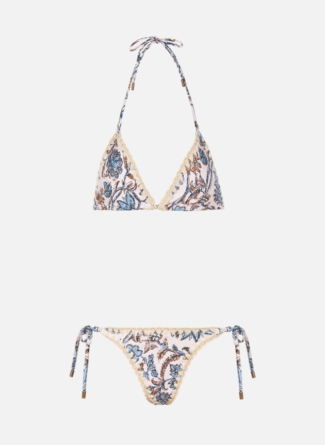 Two-piece bikini with print design ZIMMERMANN