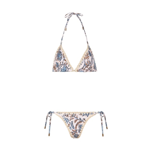 Maillot de bain deux pièces à motifs