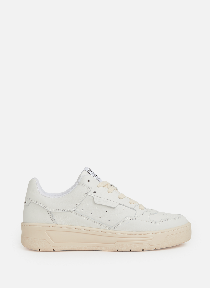SCHMOOVE low-top leather trainers