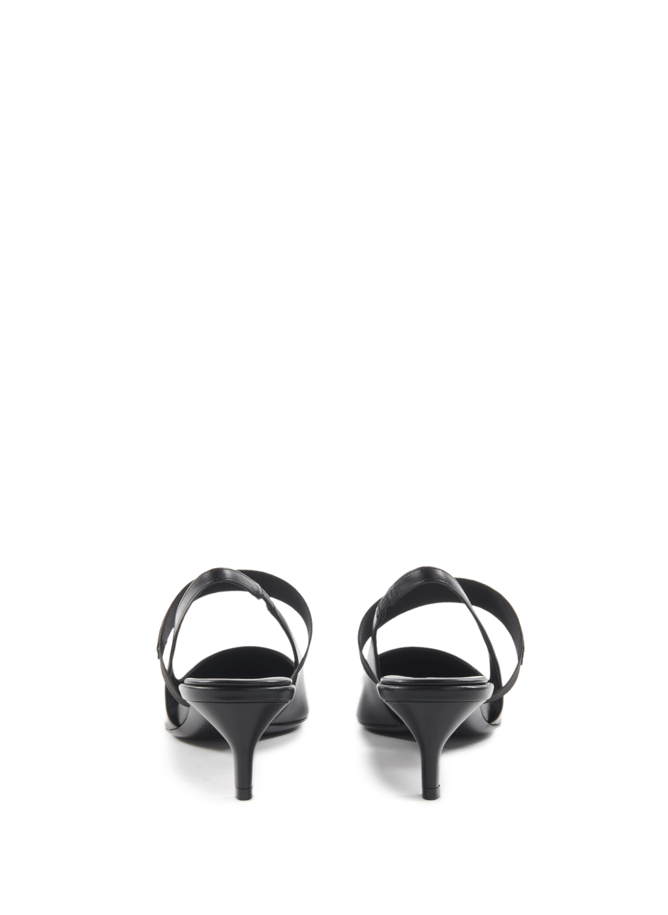 Slingback en cuir  MIU MIU Noir