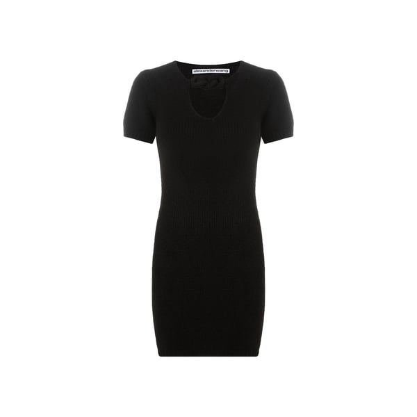 Robe courte en alpaga mélangé