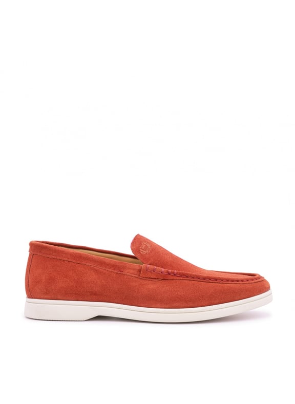 Mocassin velours monaco Rouge by FINSBURY FINSBURY Mocassin velours monaco Rouge