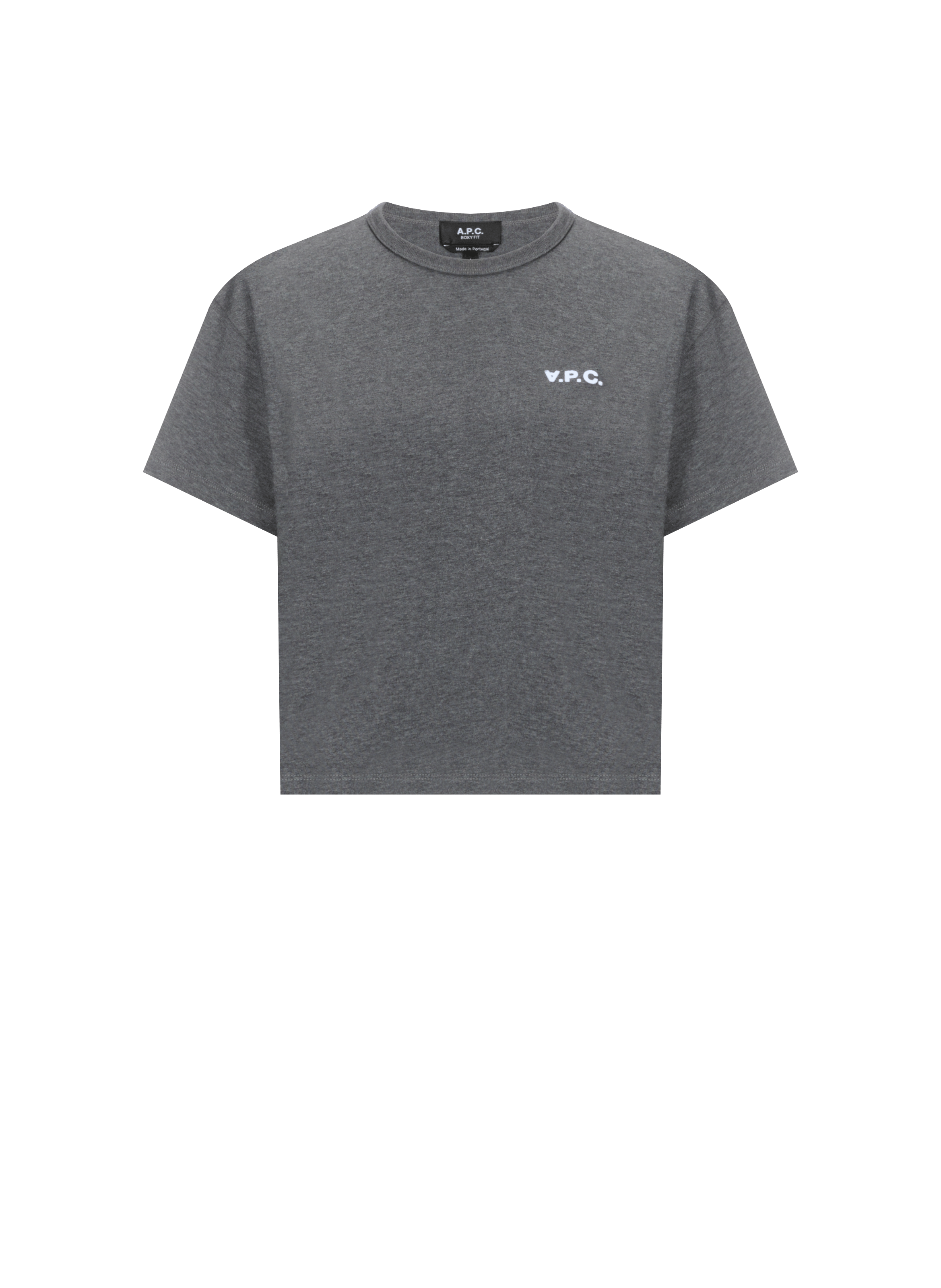 Katoenen t-shirt A.P.C. Grijs