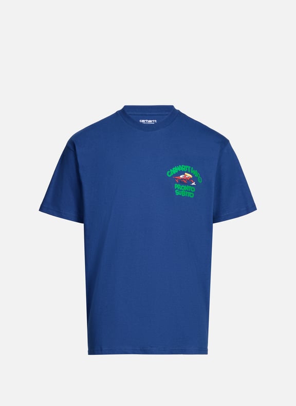 T-shirt imprimé en coton Bleu by CARHARTT WIP CARHARTT WIP T-shirt imprimé en coton Bleu