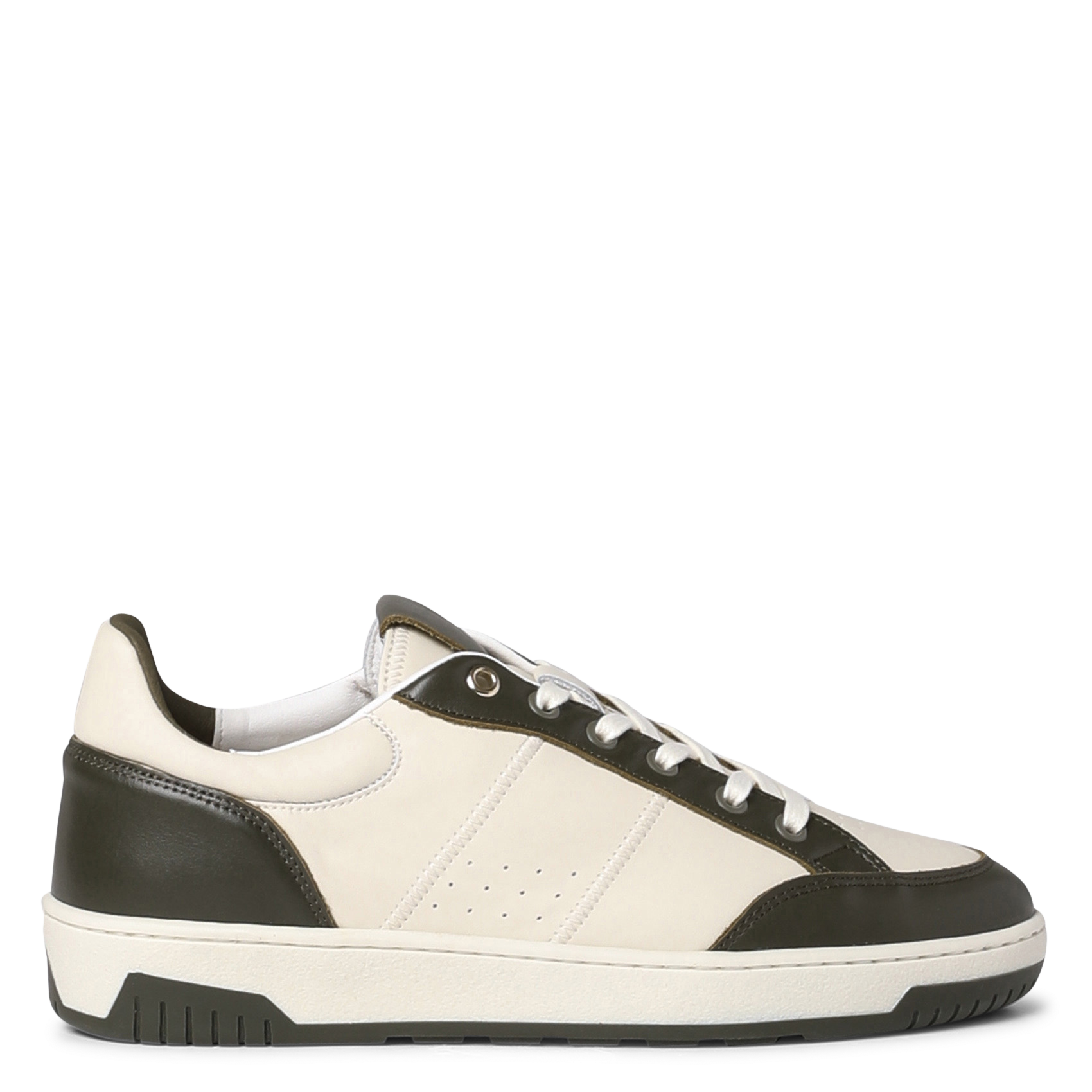 Baskets basses en cuir velora MAISON 123 Kaki