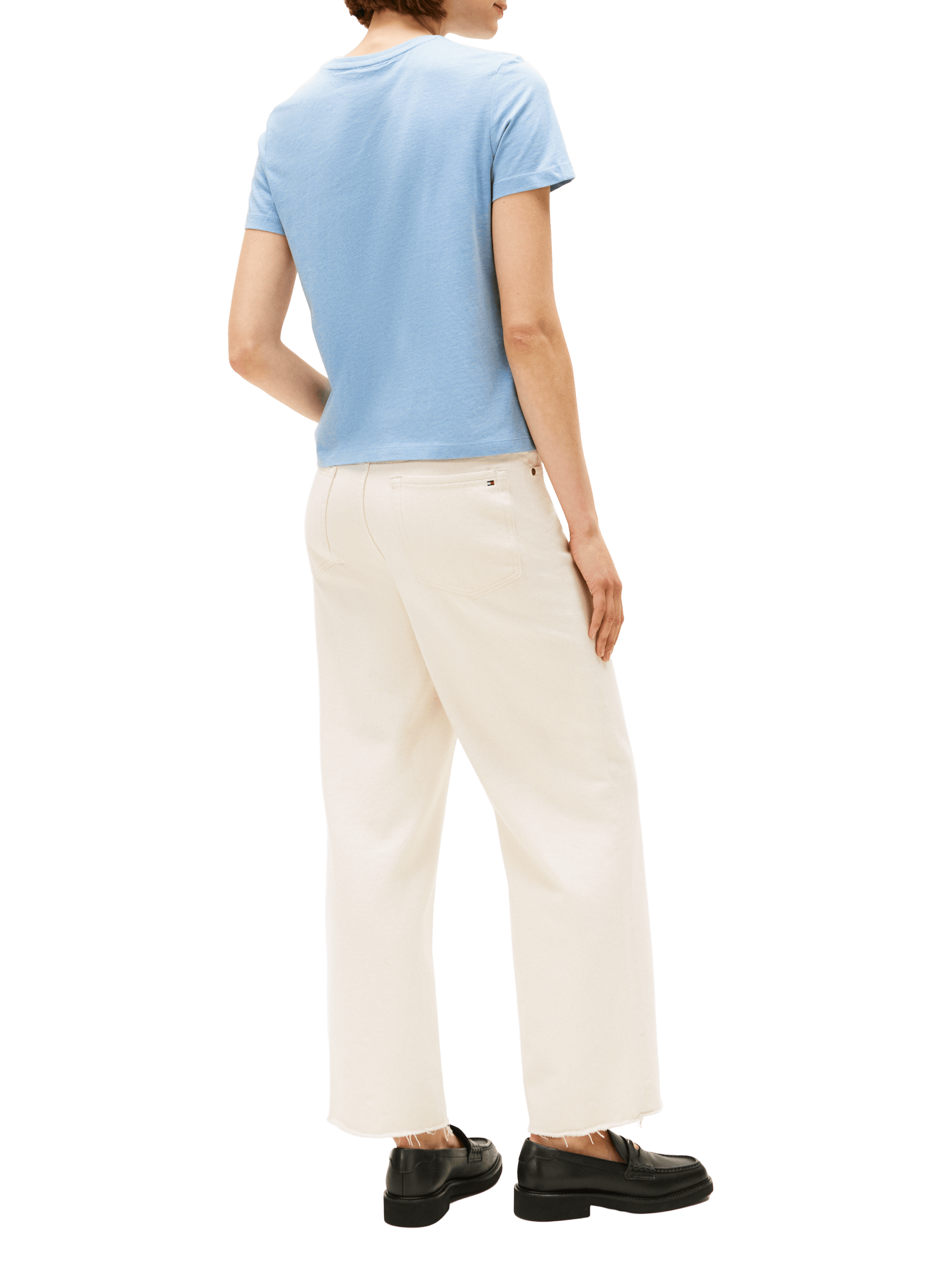 T-shirt à logo en coton TOMMY HILFIGER Bleu