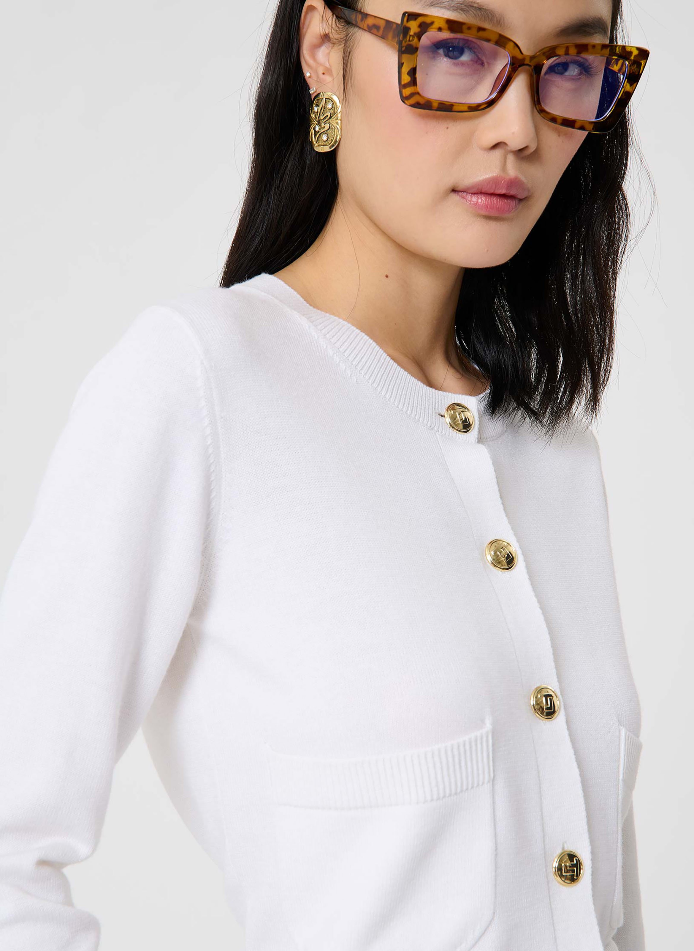 Gilet gyslain TARA JARMON Blanc