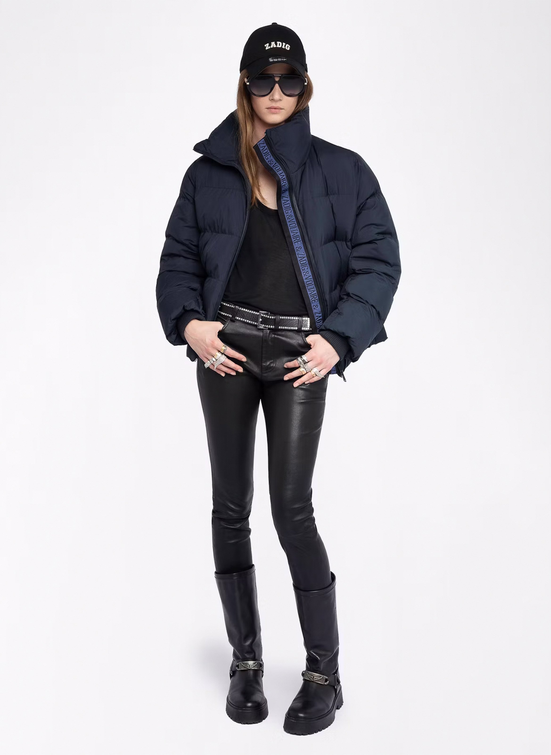 Doudoune courte matelassée unie kian ZADIG&VOLTAIRE Bleu