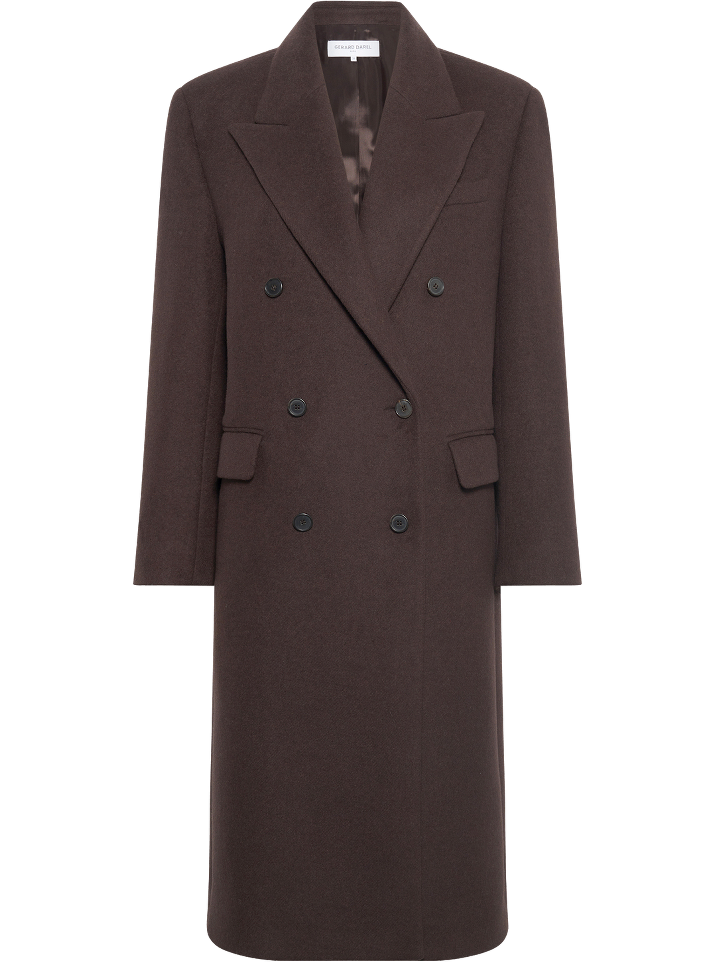 Manteau mi-long croisé - moira GERARD DAREL Marron