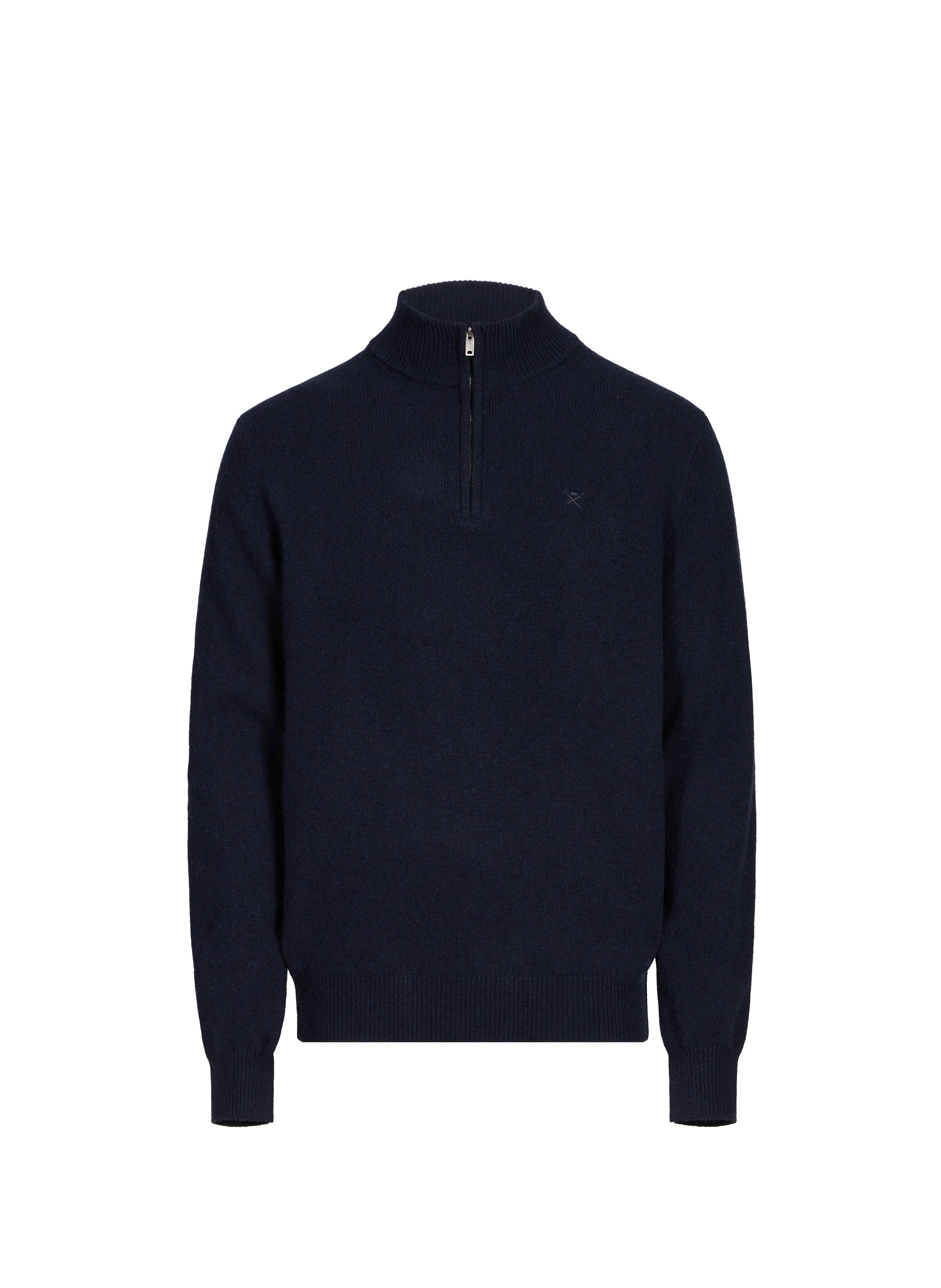 HACKETT High collar sweatshirt in wool Blue