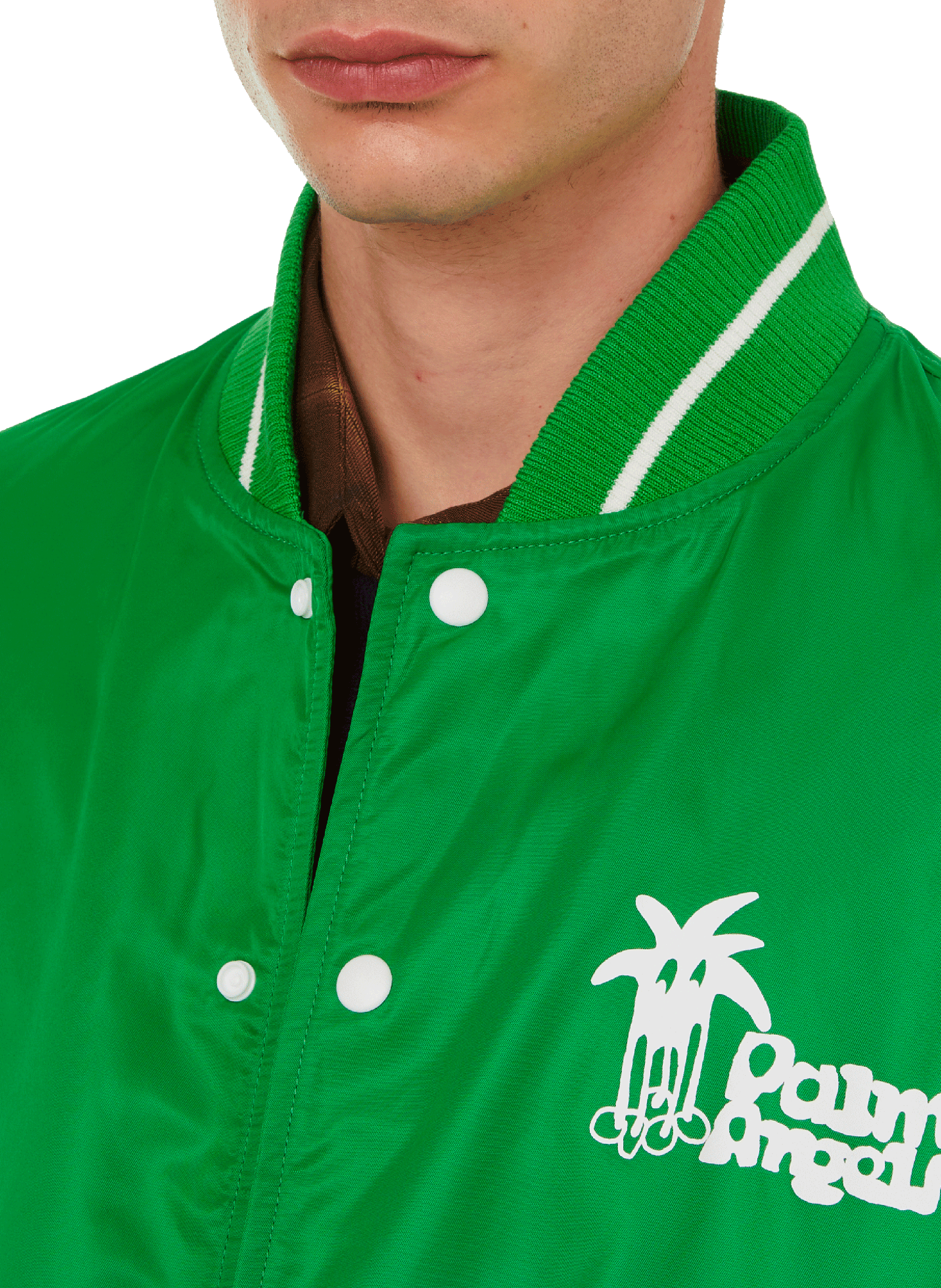 Douby bomber jacket  PALM ANGELS Green