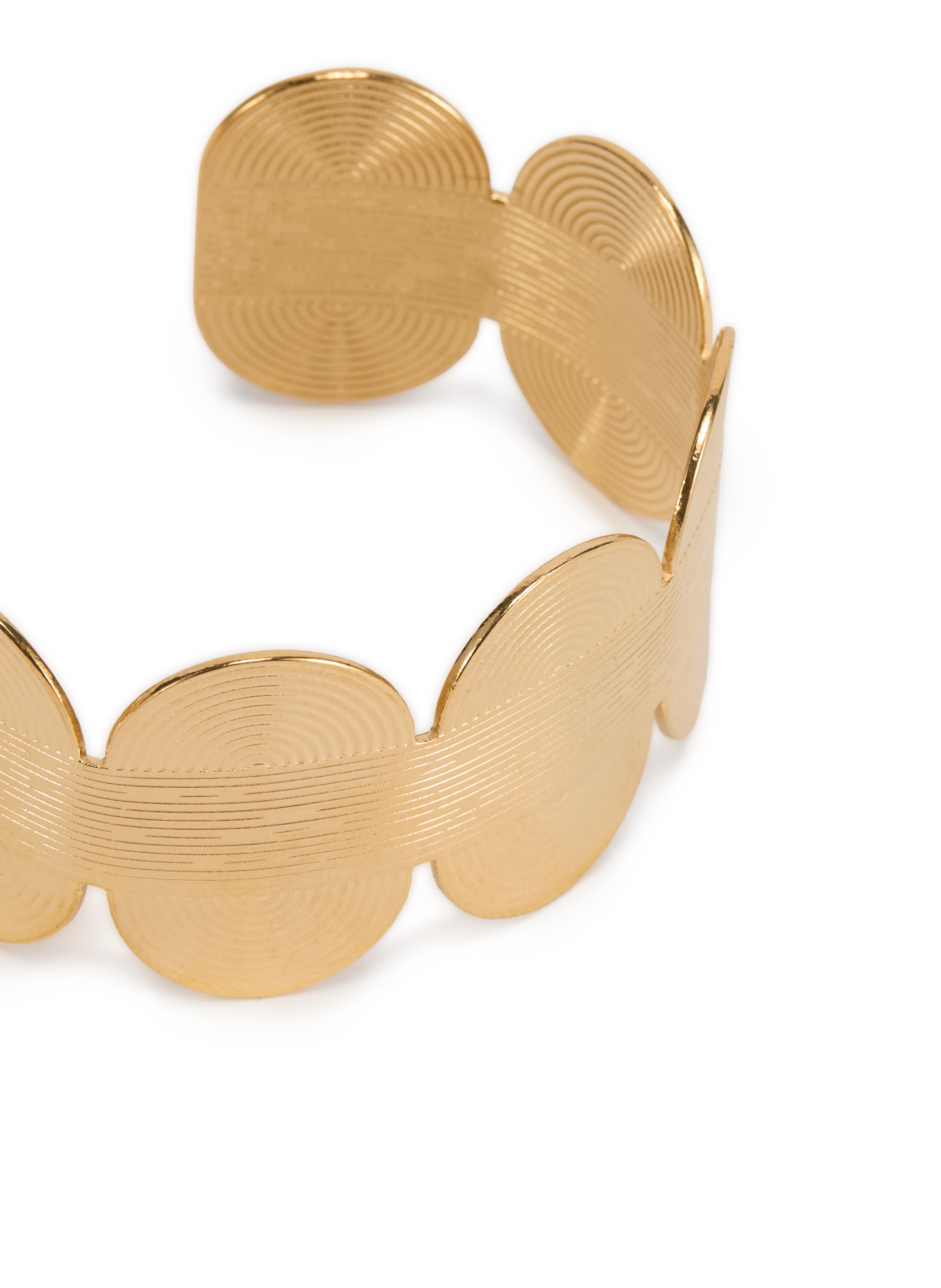 Manchette demi cercle AU PRINTEMPS PARIS Doré