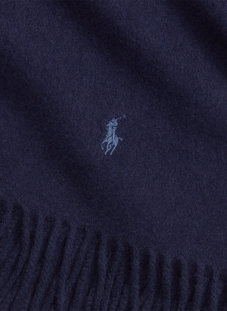 Cashmere logo scarf POLO RALPH LAUREN Blue