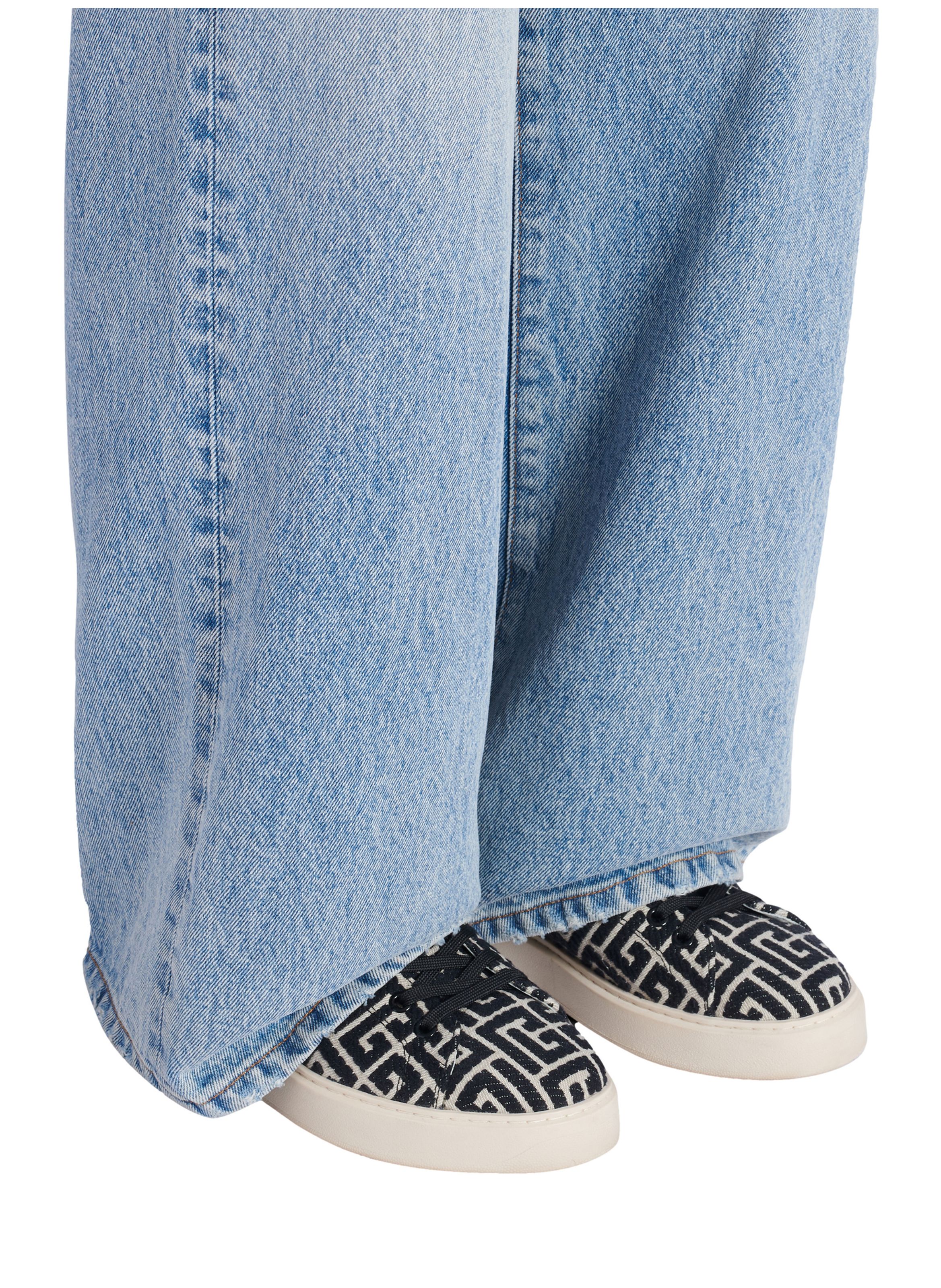 Baskets b-court en jacquard monogramme BALMAIN Noir