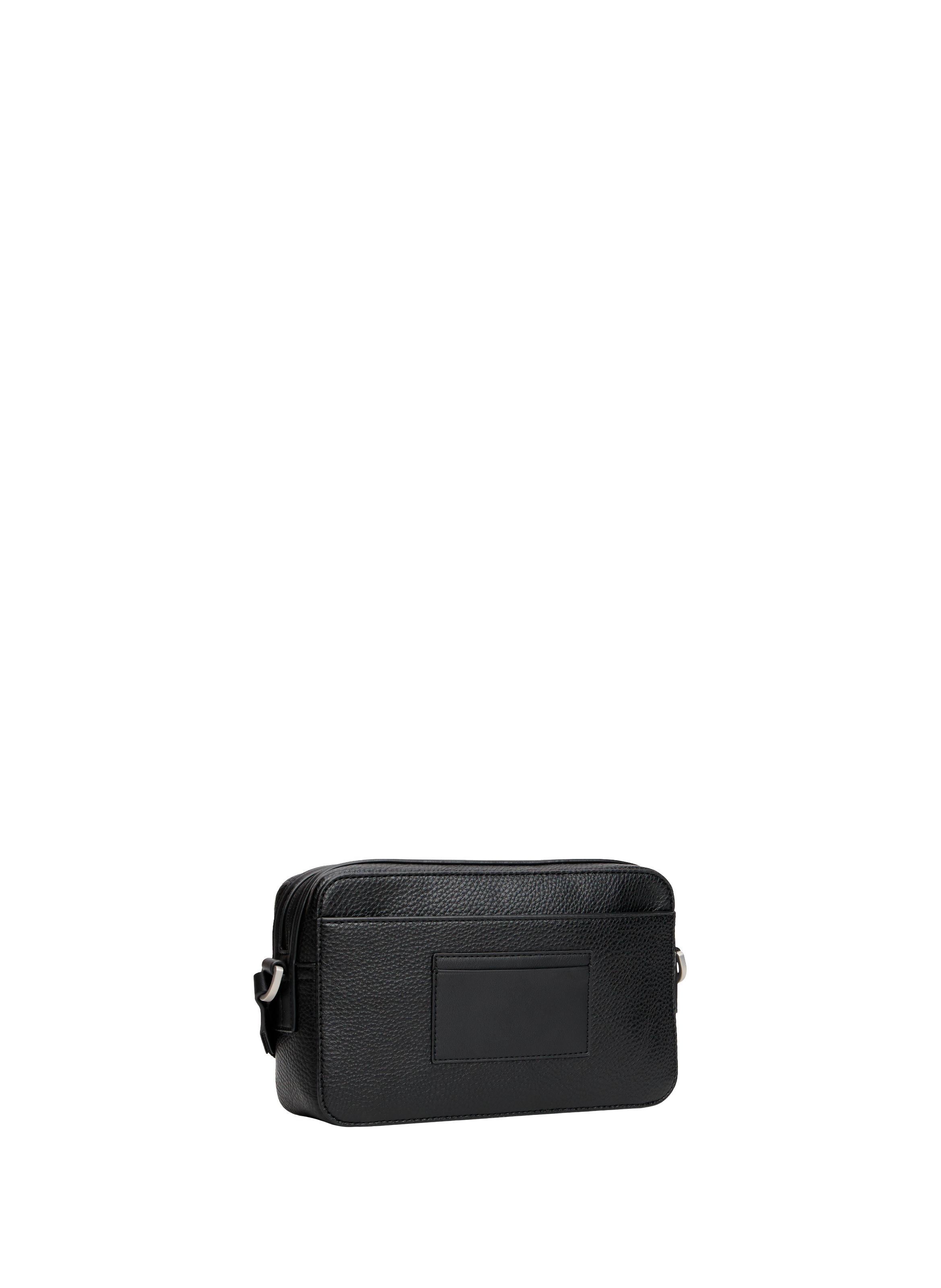 Faux leather messenger bag TOMMY HILFIGER Black