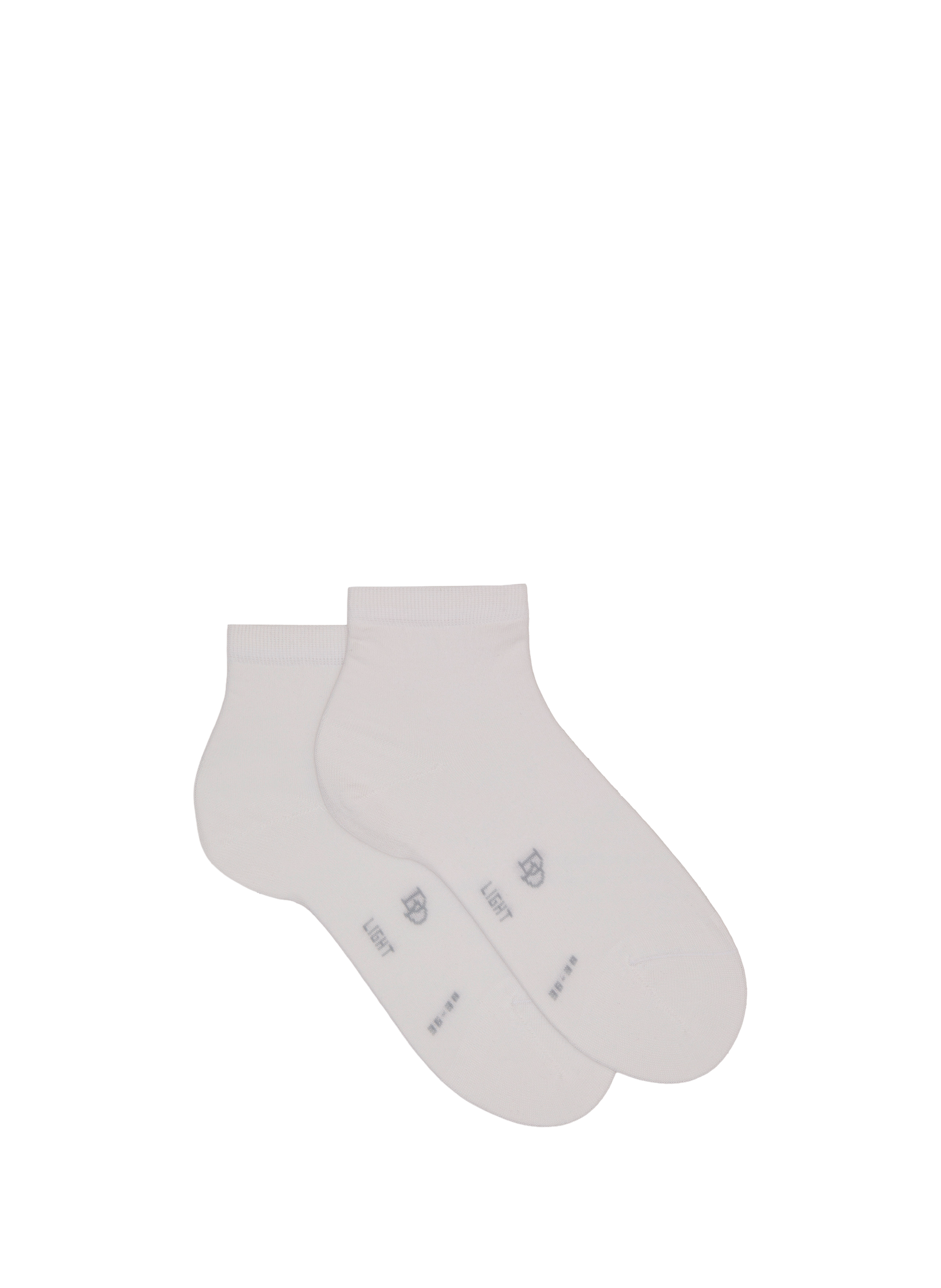 DORÉ DORÉ Low-cut cotton blend socks White