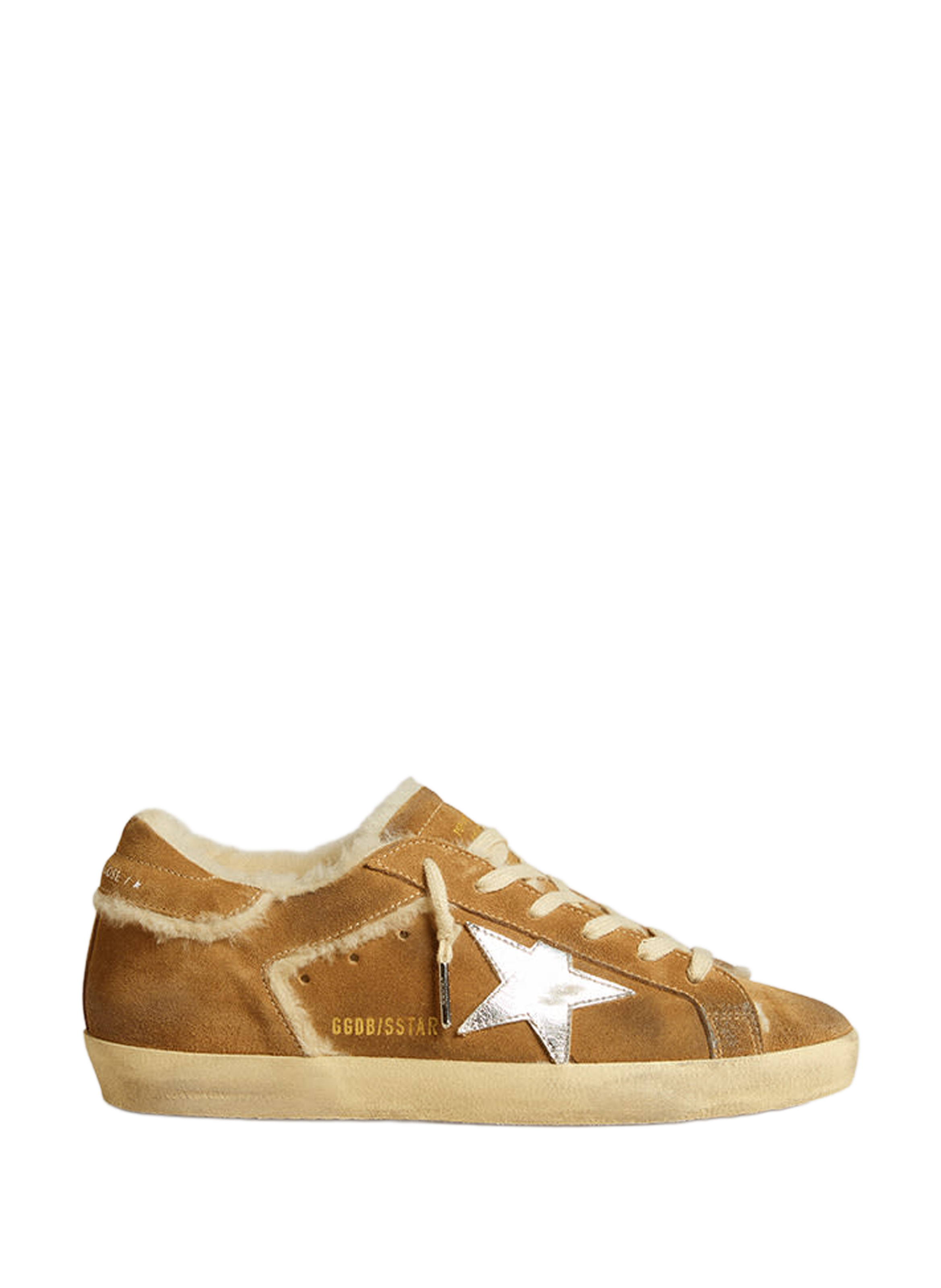 Baskets Space-Star en cuir GOLDEN GOOSE Marron