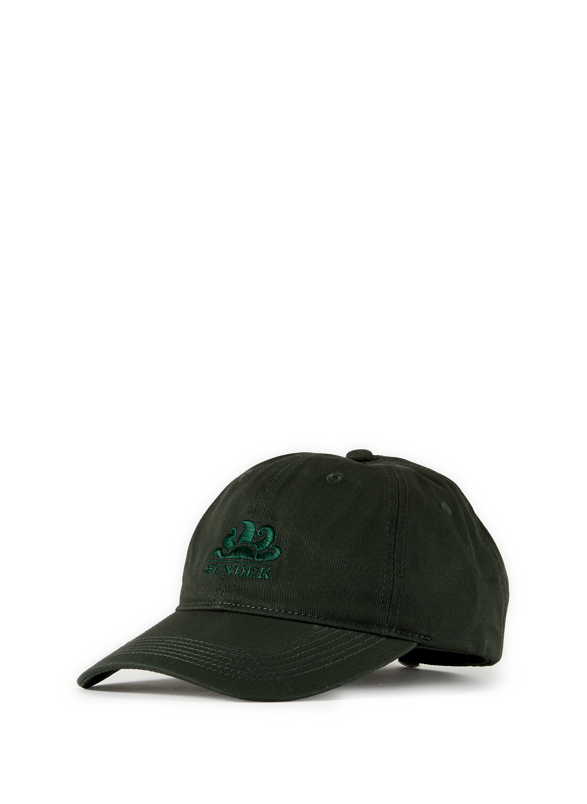 Cotton cap with logo embroidery SUNDEK Green