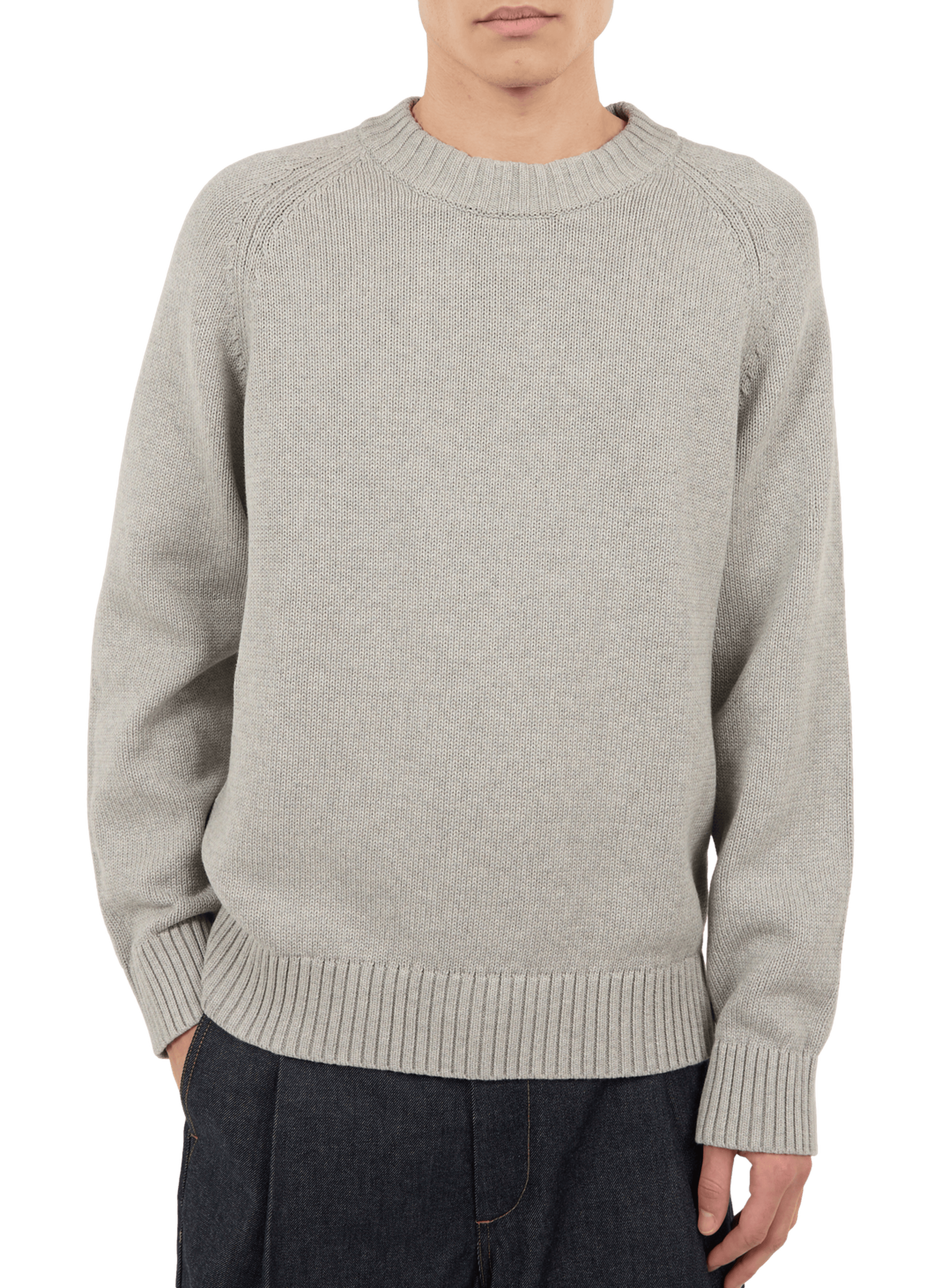 Pull Pann en maille en coton SAISON 1865 Gris