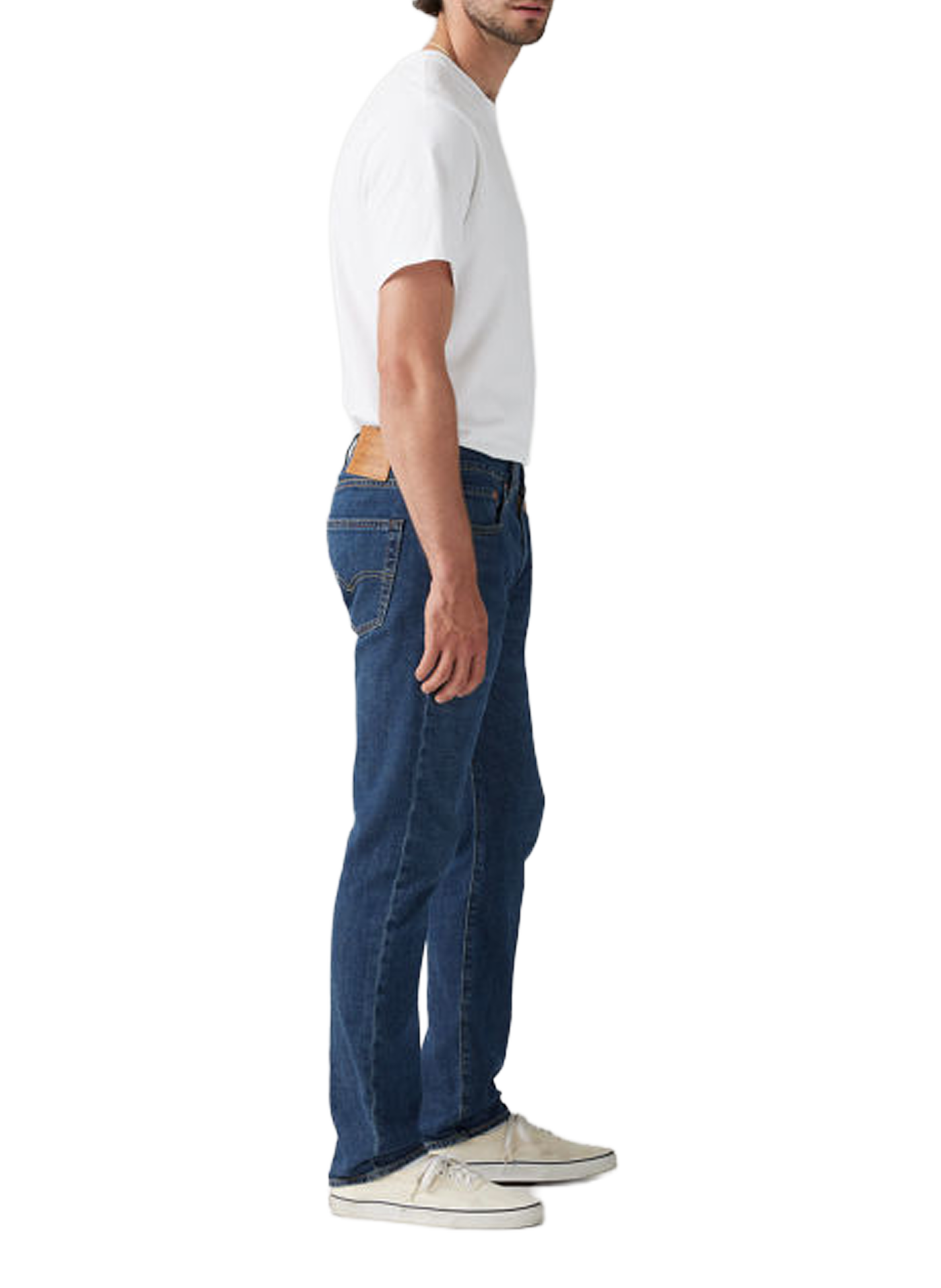 502 slim jeans in cotton and linen blend LEVI'S Blue