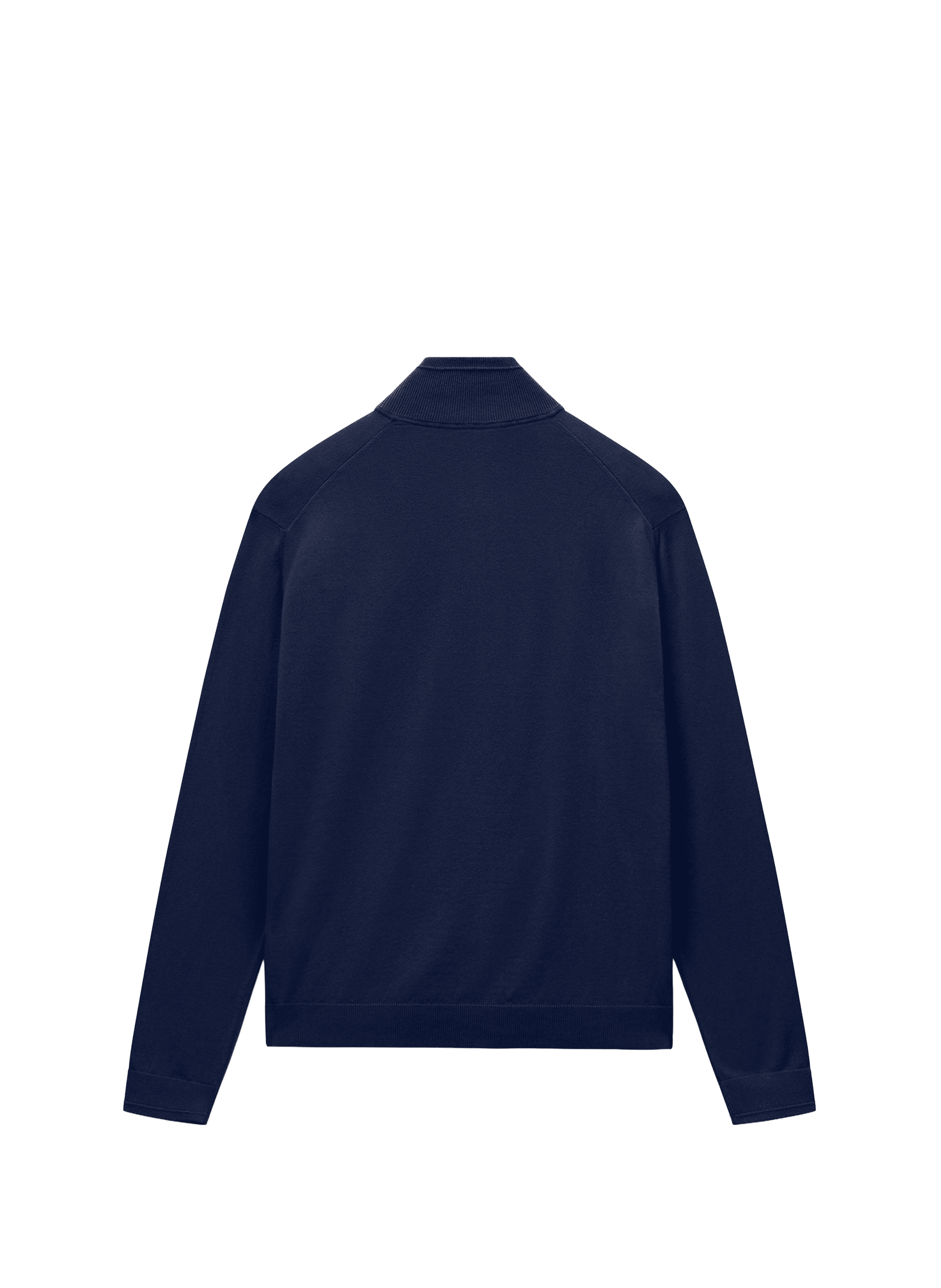 Gilet droit à col montant en coton NAPAPIJRI Bleu