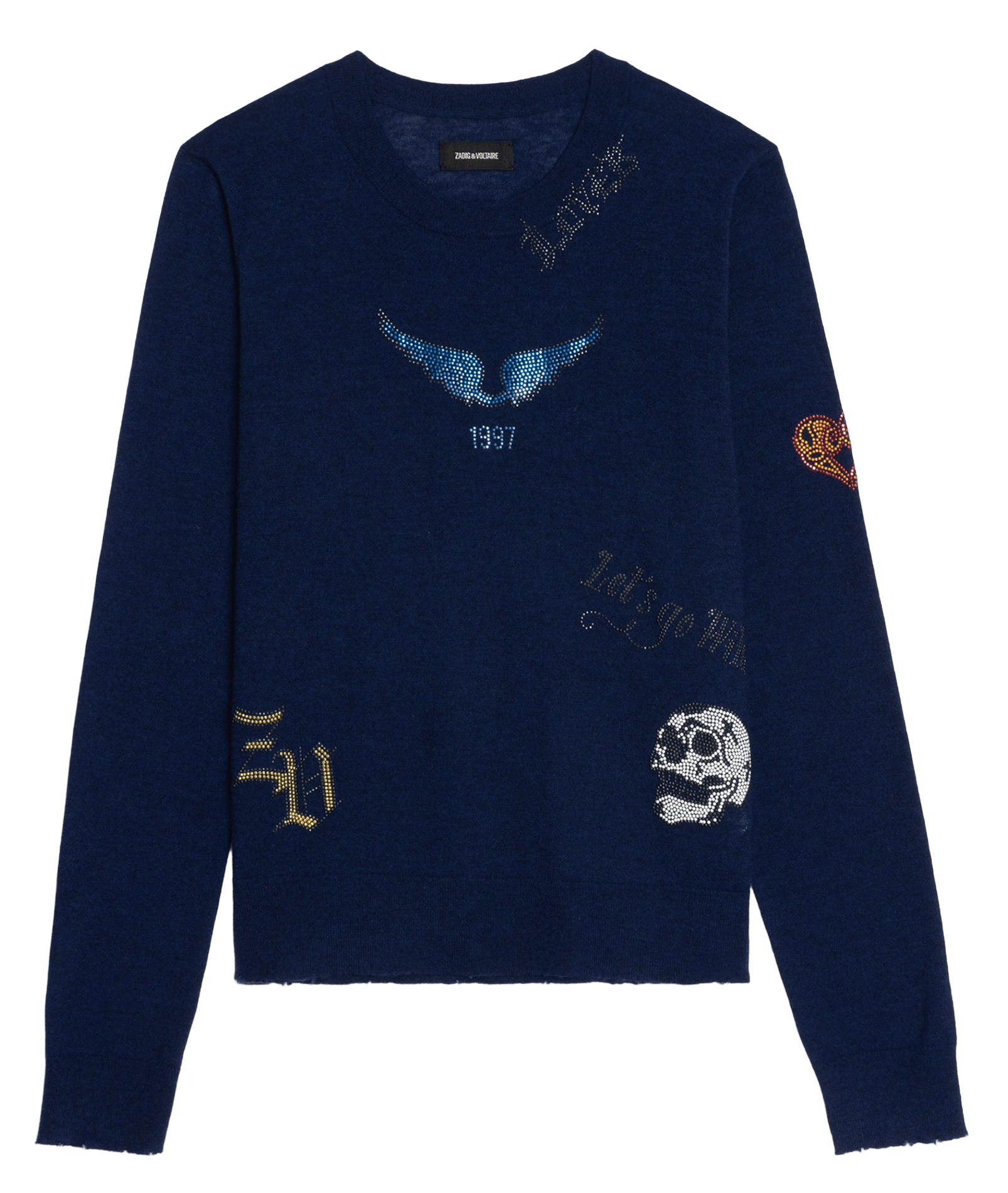 Pull droit col rond en cachemire miss ZADIG&VOLTAIRE Bleu
