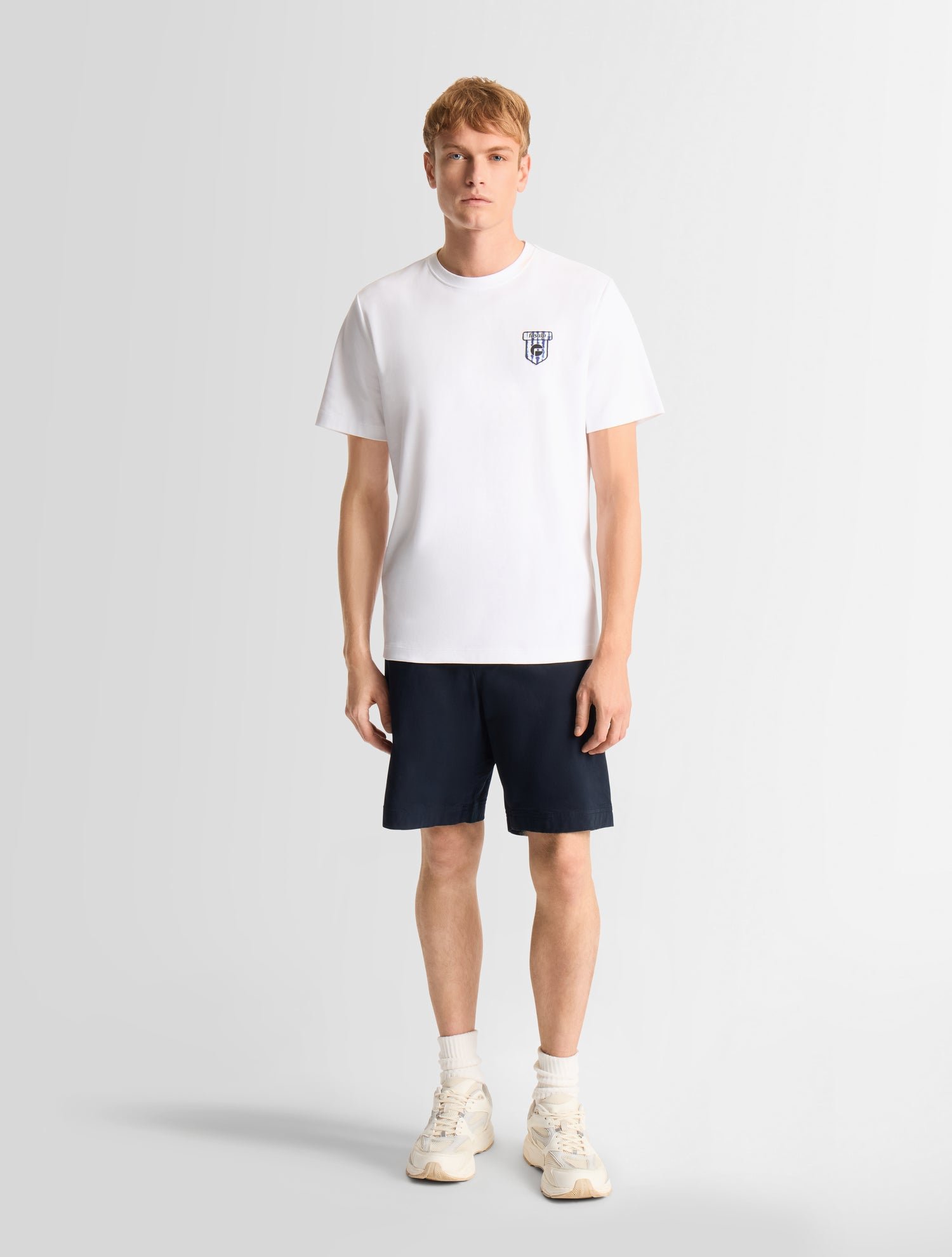 T-shirt tylo anim col rond coupe regular FUSALP Blanc