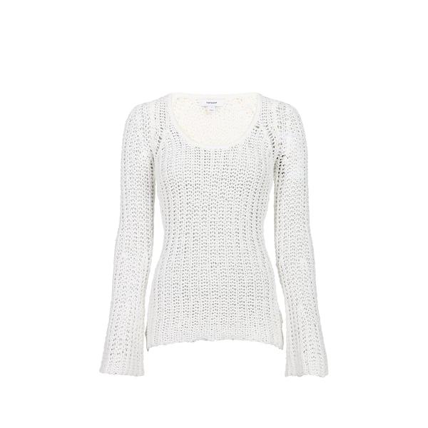 Pull à larges mailles en coton mélangé Pull à larges mailles en coton mélangé