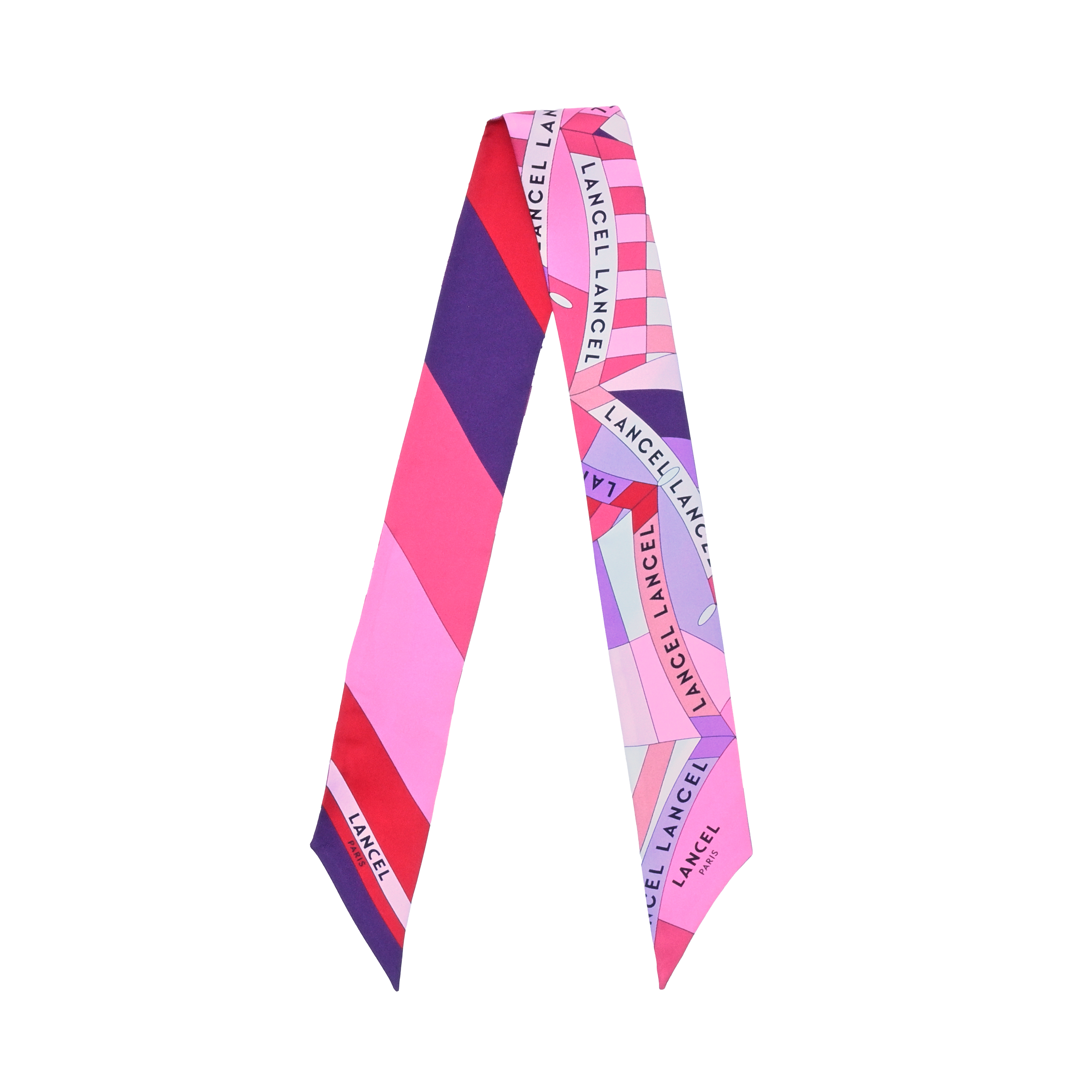Silk headband parasol pattern by lancel LANCEL Purple