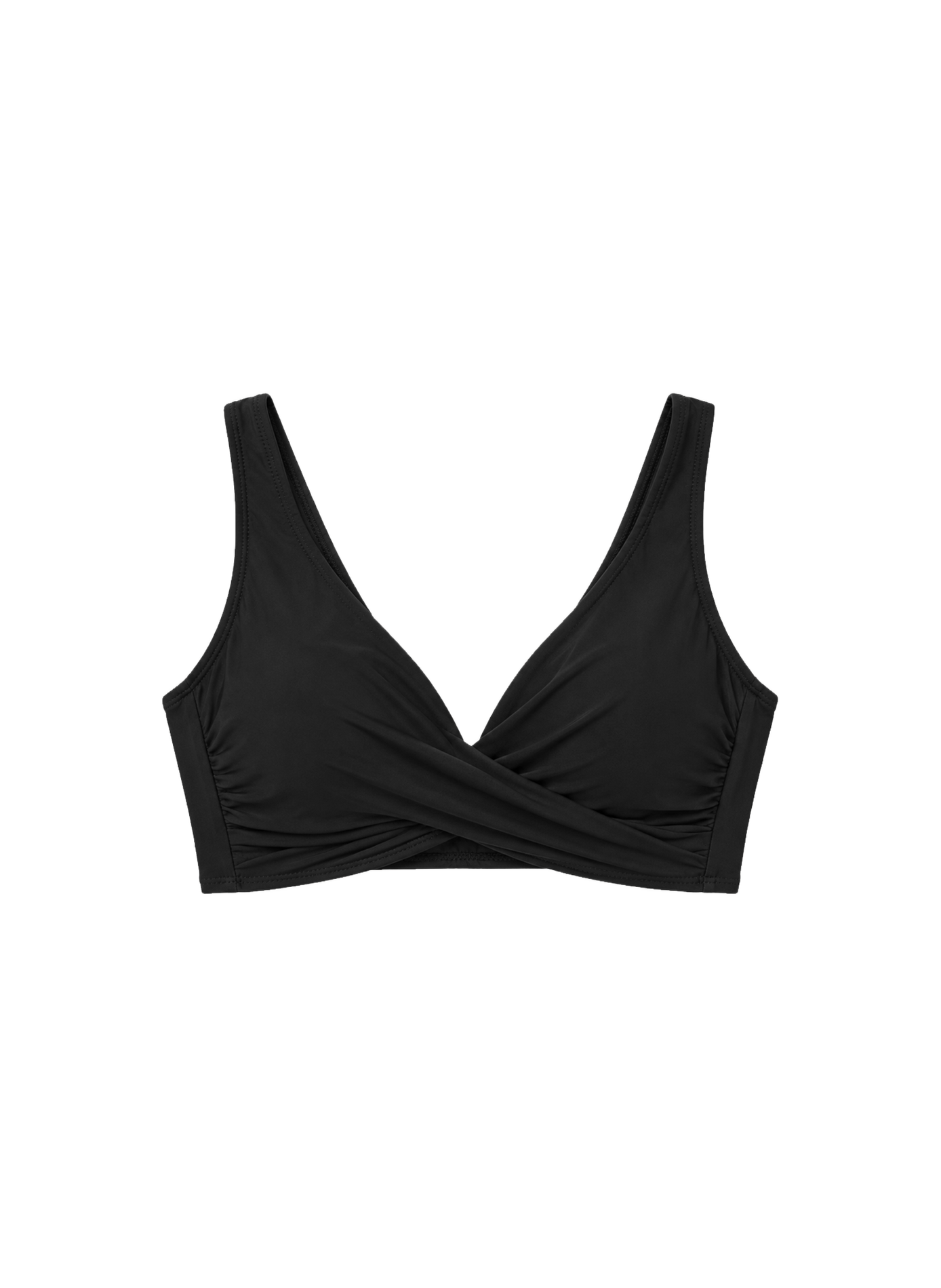 Haut de maillot de bain Classique plissé SHAN Noir
