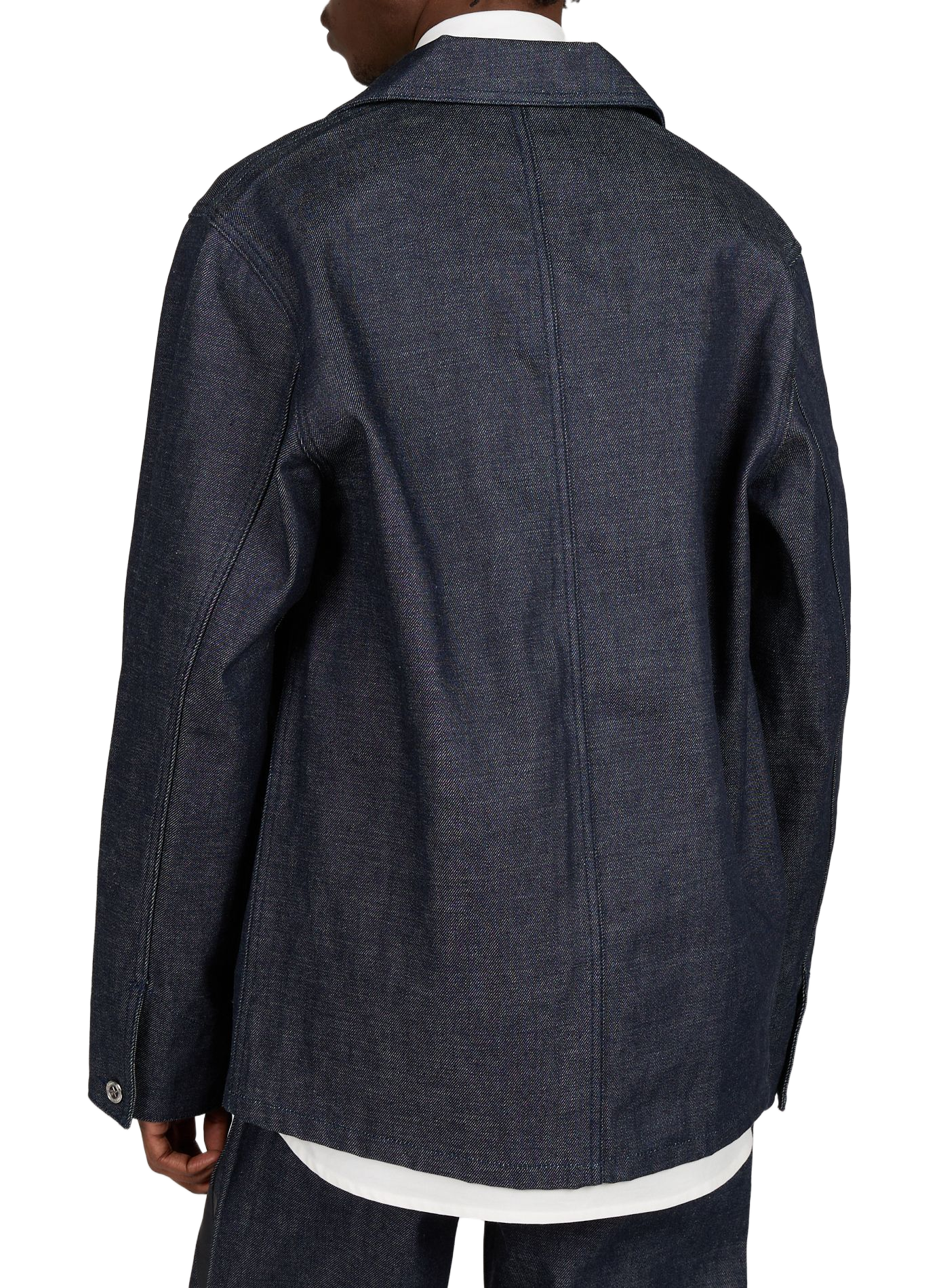 Straight denim jacket in cotton A.P.C. Blue
