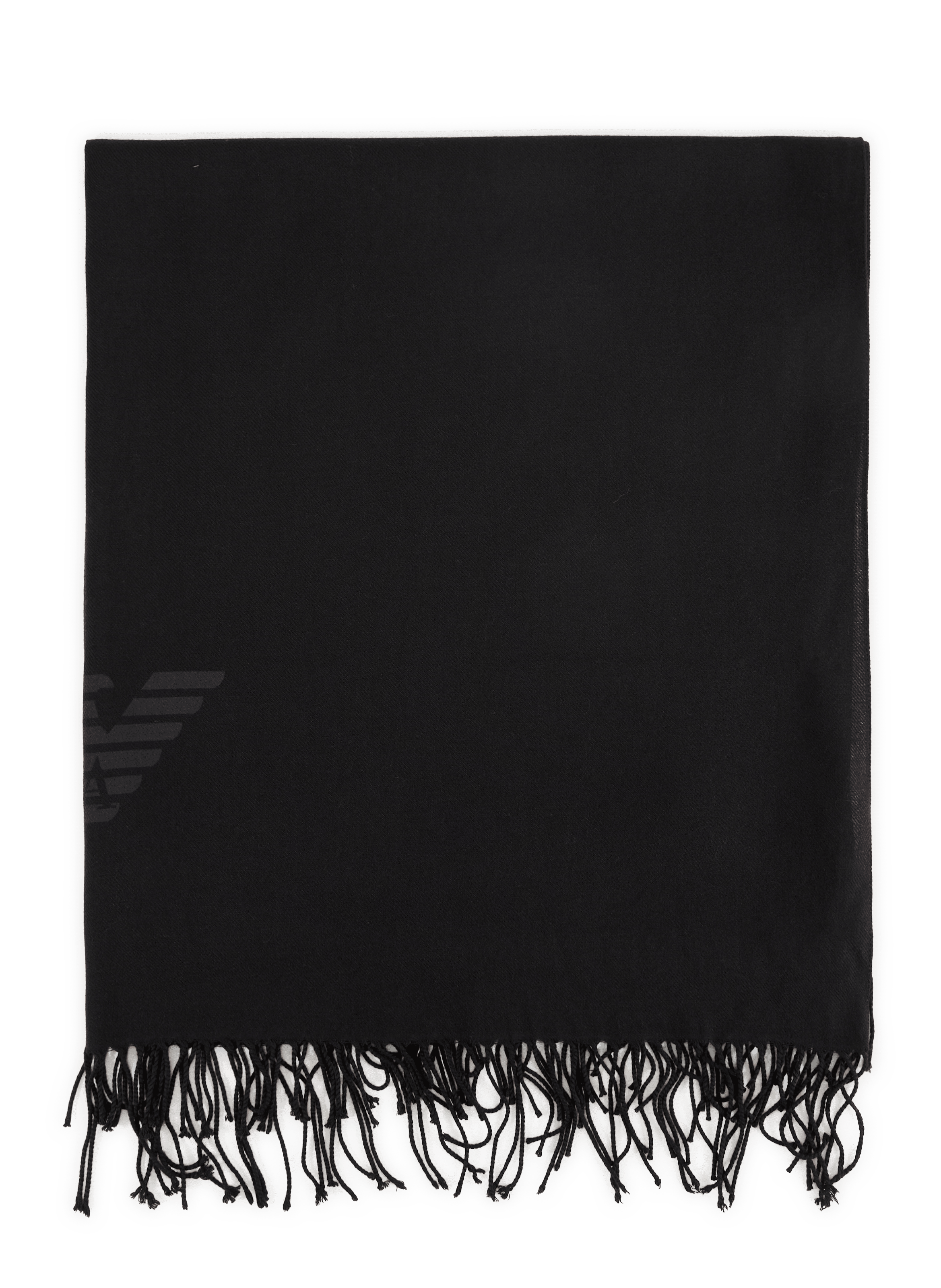 Fransenschal EMPORIO ARMANI Schwarz