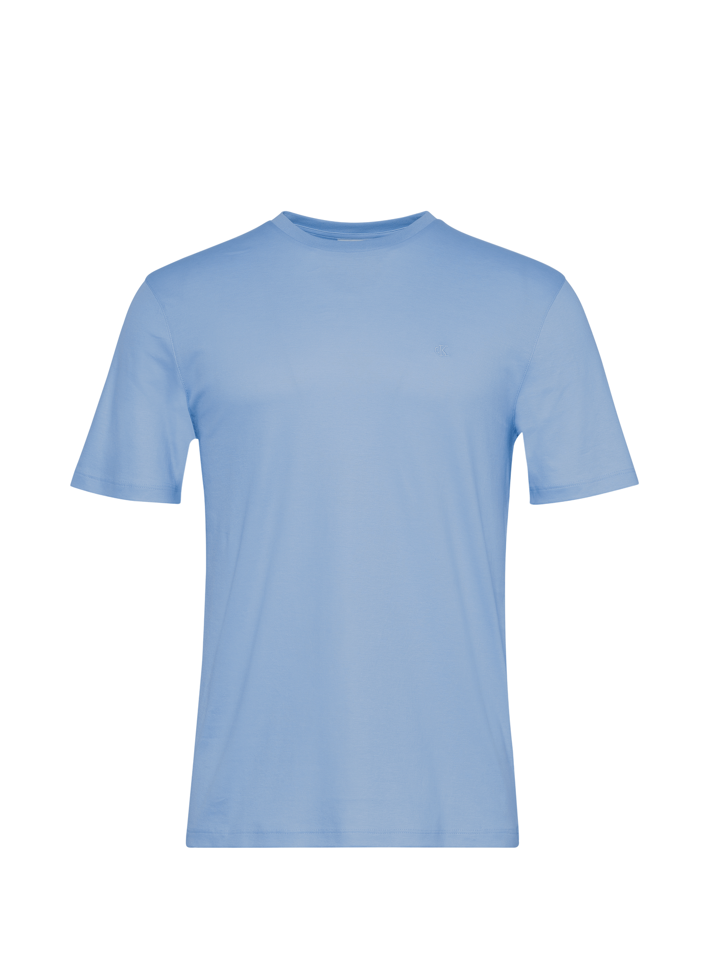 Cotton round-neck T-shirt CALVIN KLEIN Blue